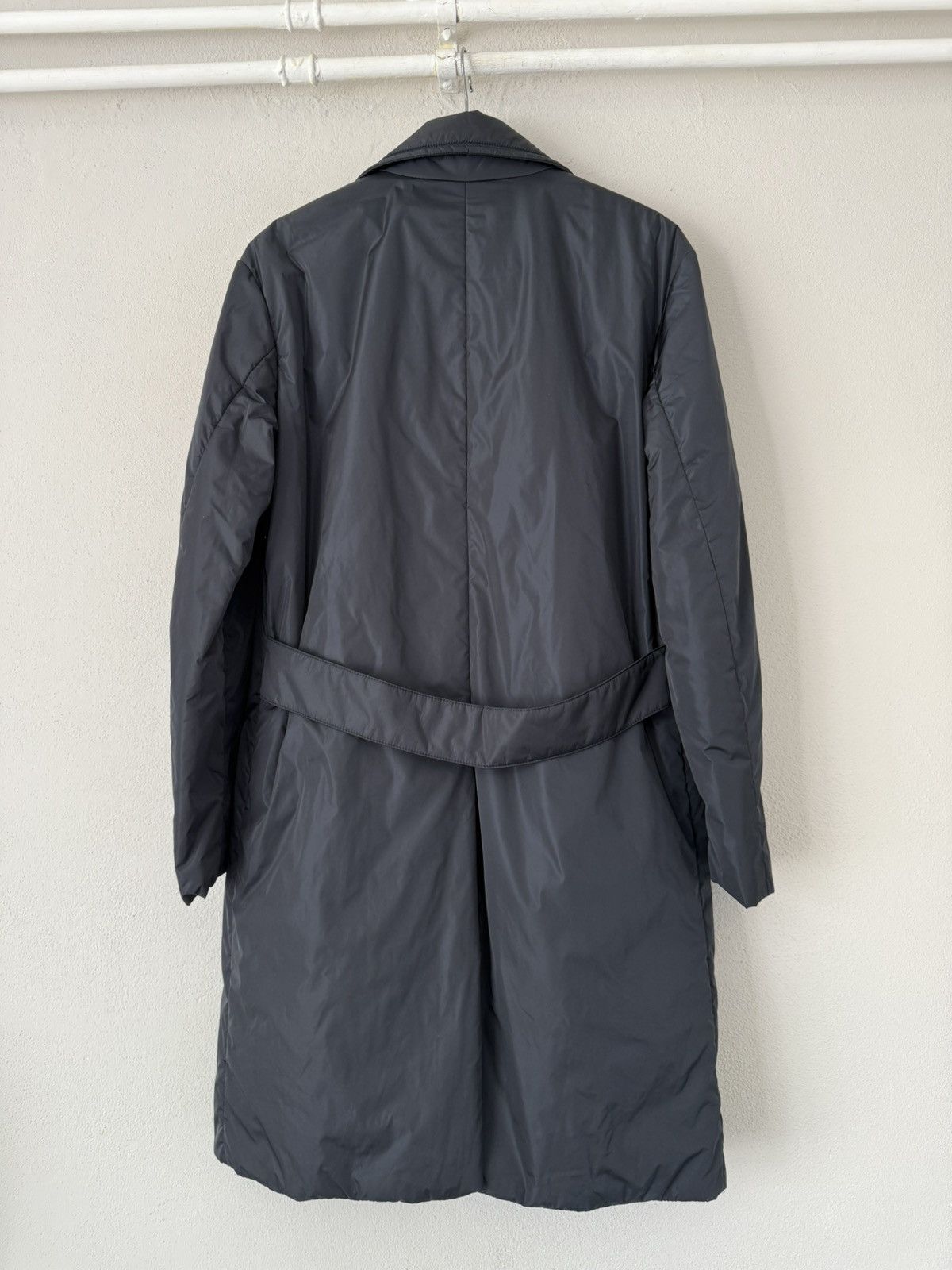 Prada Nylon Double-Breasted Padded Coat in Black Size US M / EU 48-50 / 2 - 5 Thumbnail