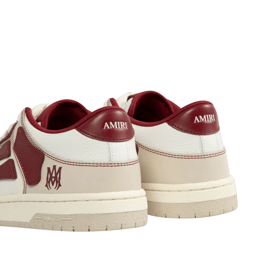 Amiri o1h1sh10525 Varsity Skel Low Top Sneaker in Red Size US 10 / EU 43 - 4 Thumbnail