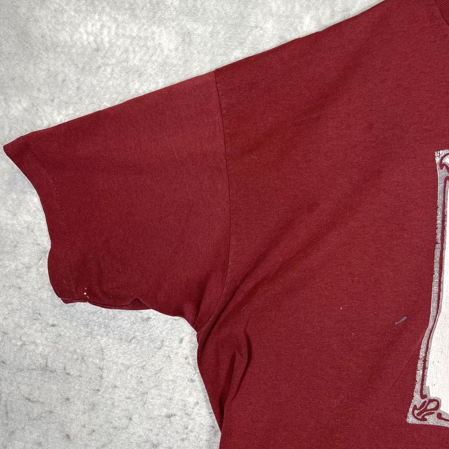 Vintage VINTAGE The Saturday Evening Post Magazine T Shirt Mens 2XL Maroon 80s Crew Neck Short Sleeve Graphic Print Regular Vintage 7/10 Size US XXL / EU 58 / 5 - 5 Thumbnail