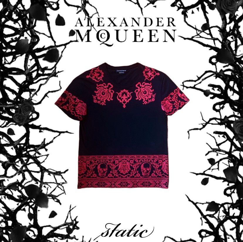 Alexander McQueen Alexander Mcqueen Skull & Floral T-Shirt. Size US M / EU 48-50 / 2 - 1 Thumbnail