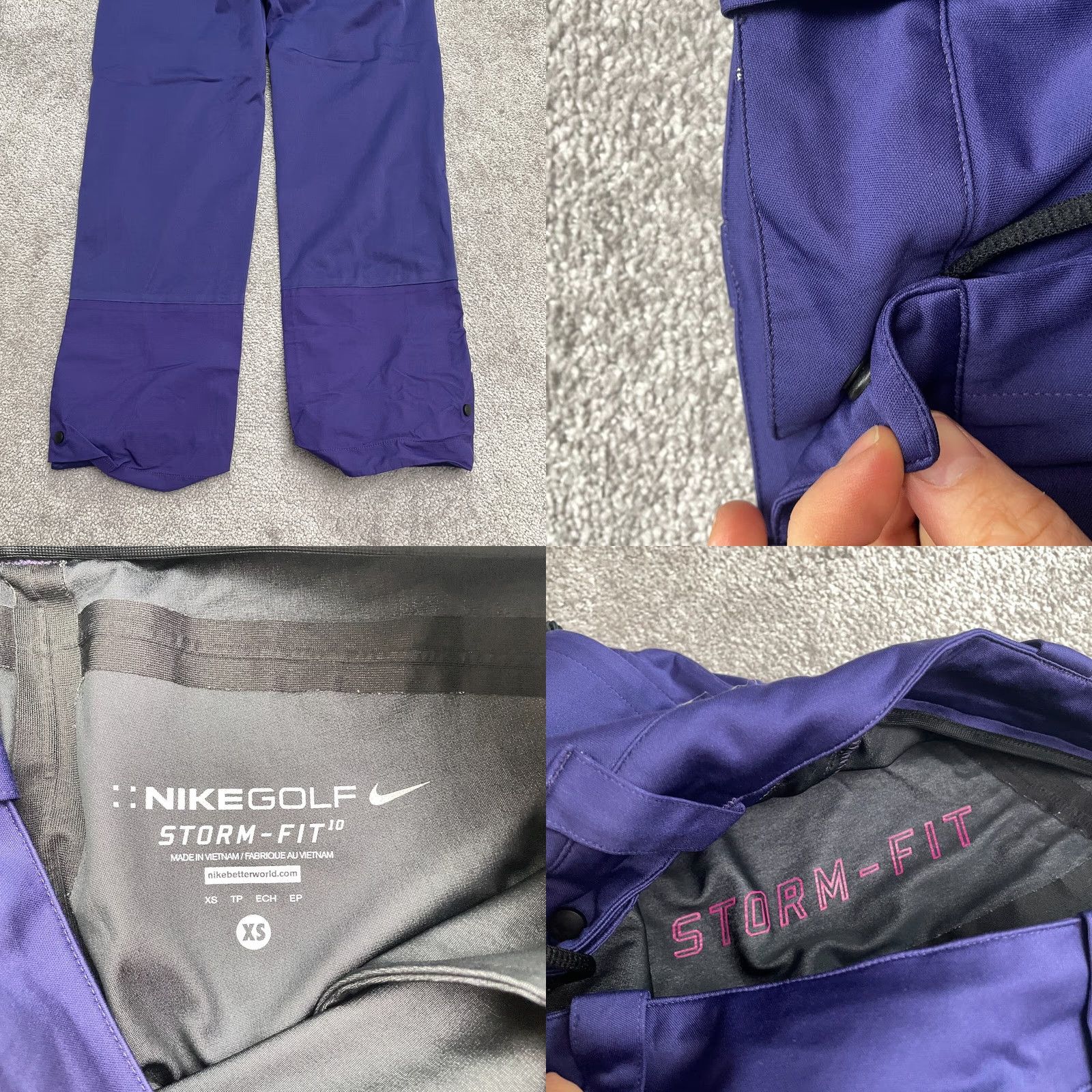 Nike Nike Golf Storm Fit 10 Pants Mens XS Blue Straight Zip Ankle Active Outdoor D1 Size US 27 - 8 Thumbnail