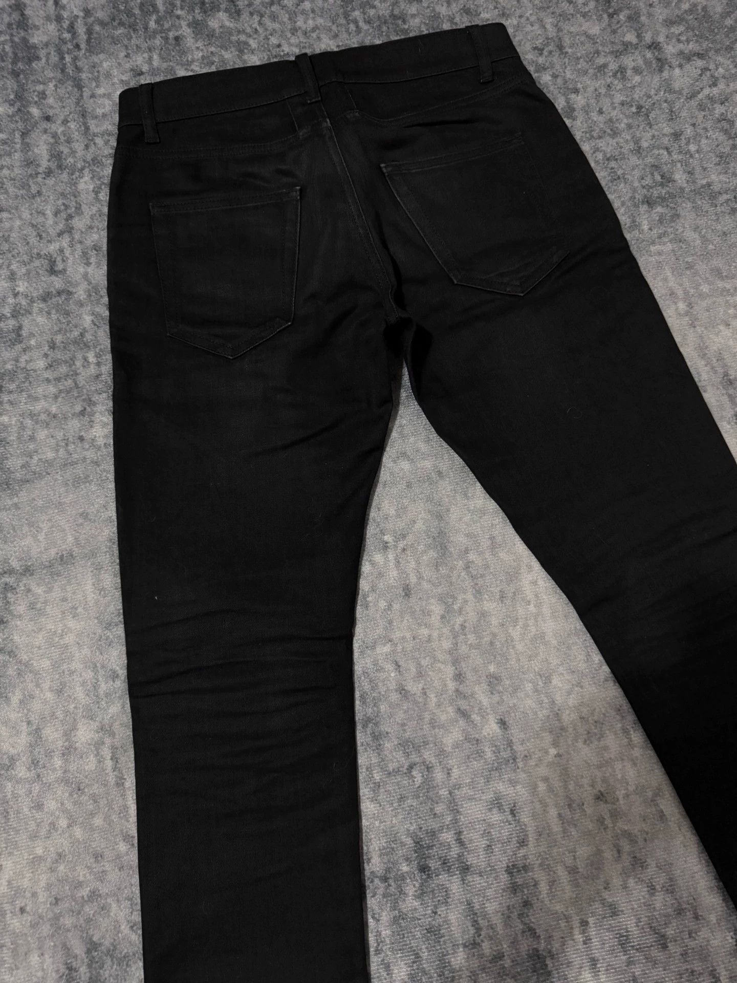 Saint Laurent Paris Authentic Saint Laurent SLP15FW Black Basic Denim Jeans Size US 29 - 3 Thumbnail