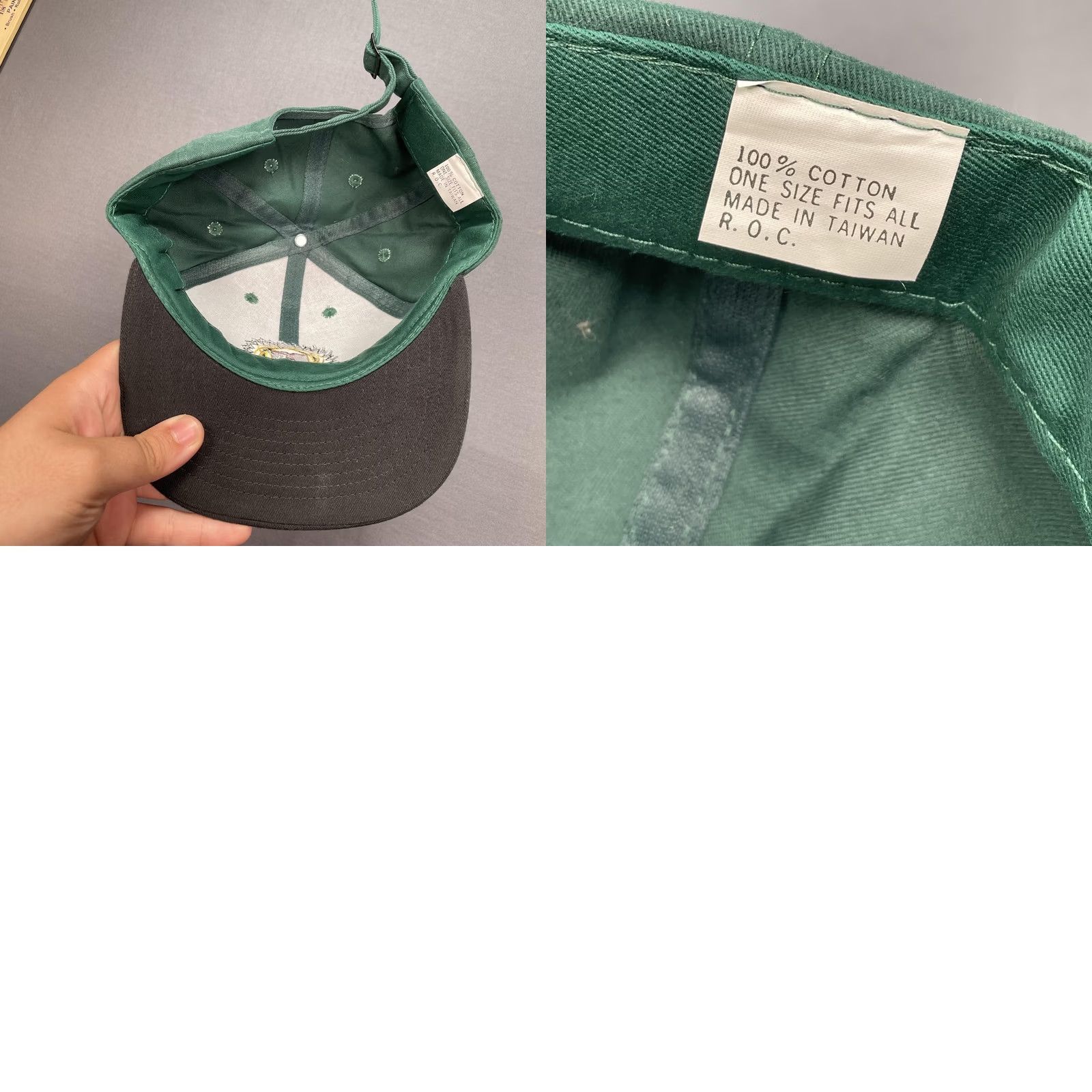 Logo 7 MTV Hat Cap Strap Back Green Black Twill Embroidered Logo One Size Music Mens Baseball Cap Size ONE SIZE - 8 Thumbnail