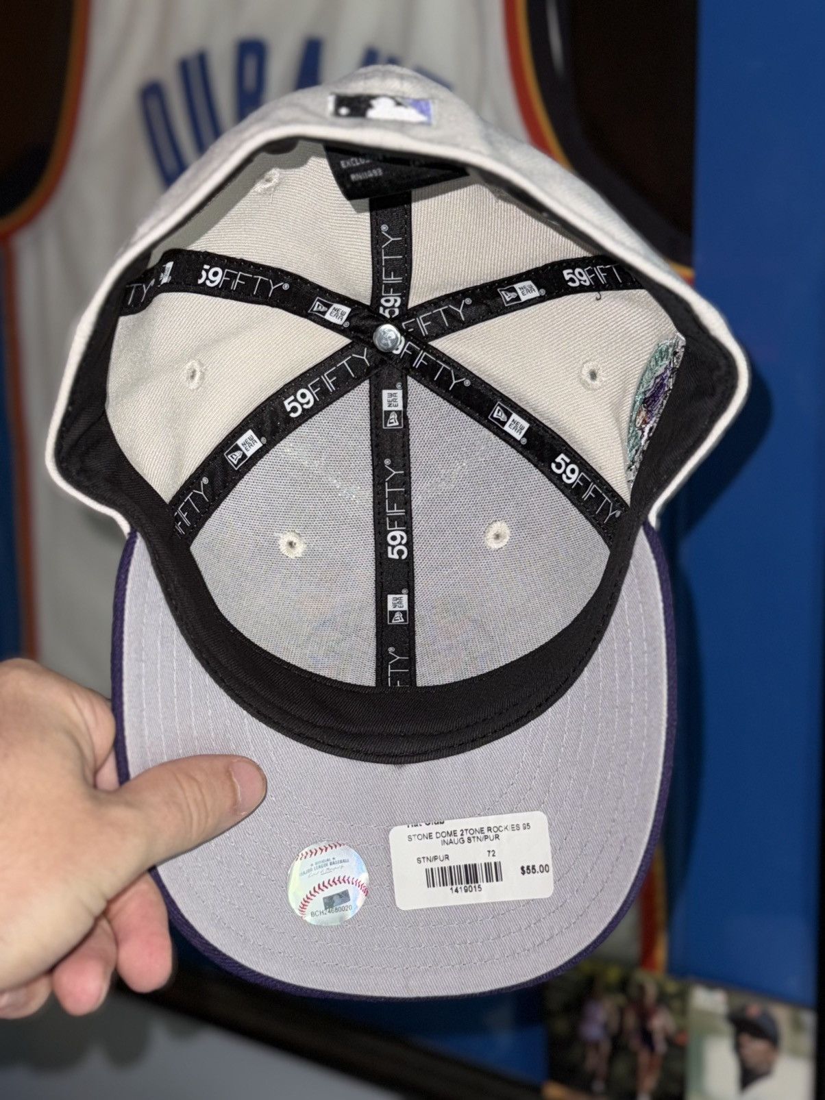 Hat Club Hat Club Exclusive Colorado Rockies Stone Dome Size 7 1/4 Size ONE SIZE - 4 Thumbnail