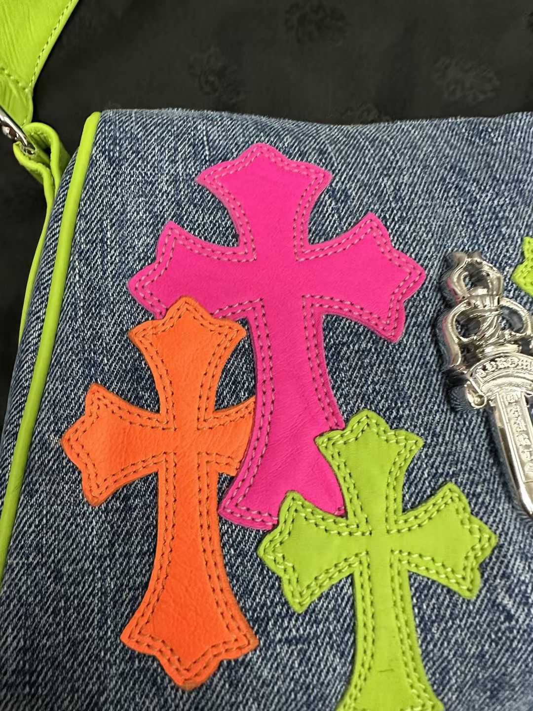 Chrome Hearts Miami Art Basel Cross Patch Nugget Bag