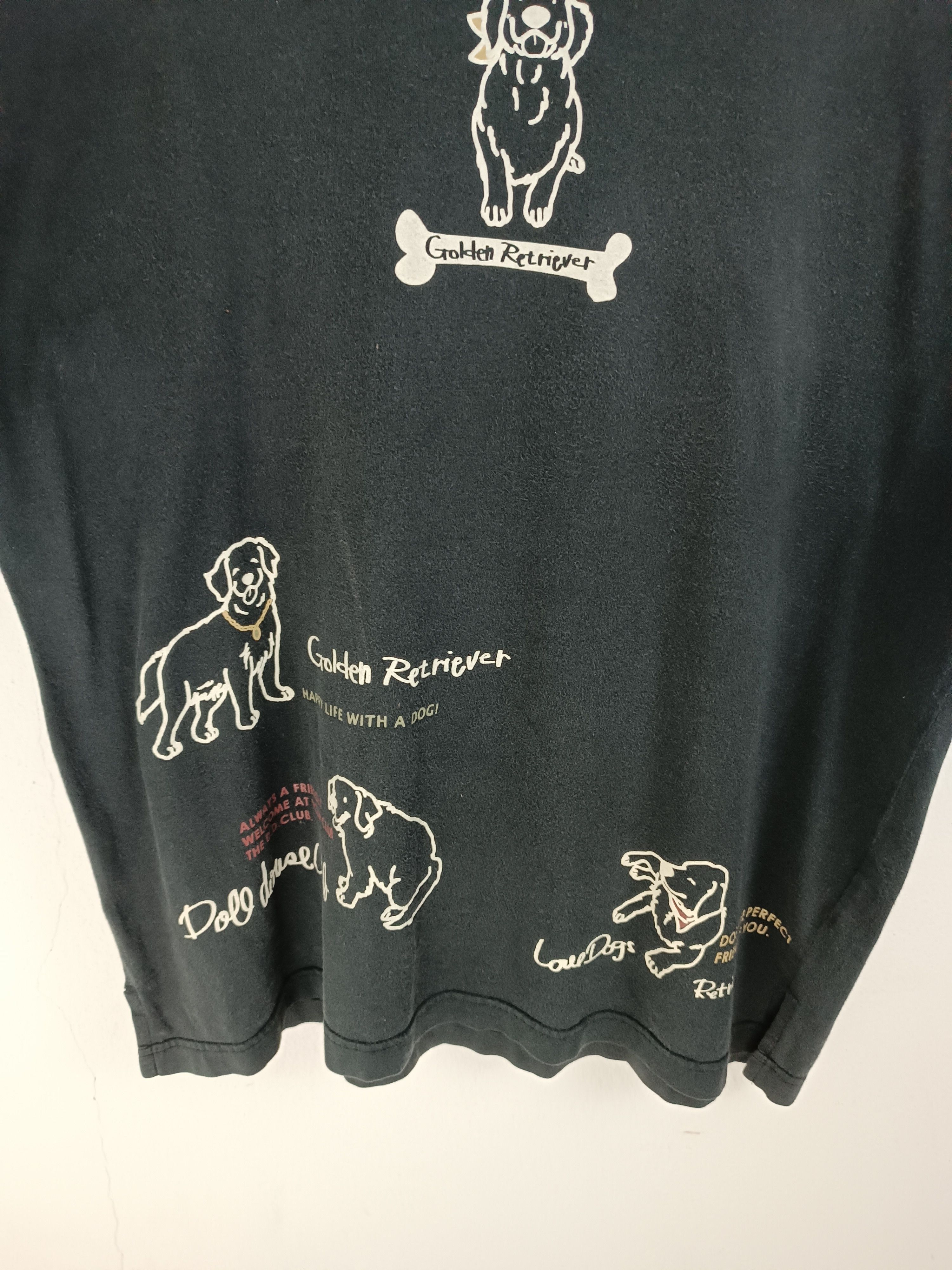 Vintage VINTAGE GOLDEN RETRIEVER FADED DISTRESSED PETS DOG CAT TEE Size US M / EU 48-50 / 2 - 6 Thumbnail