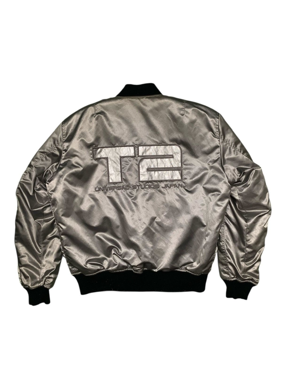 Vintage Rare Terminator Bomber Jacket Reversible Size US M / EU 48-50 / 2 - 1 Thumbnail