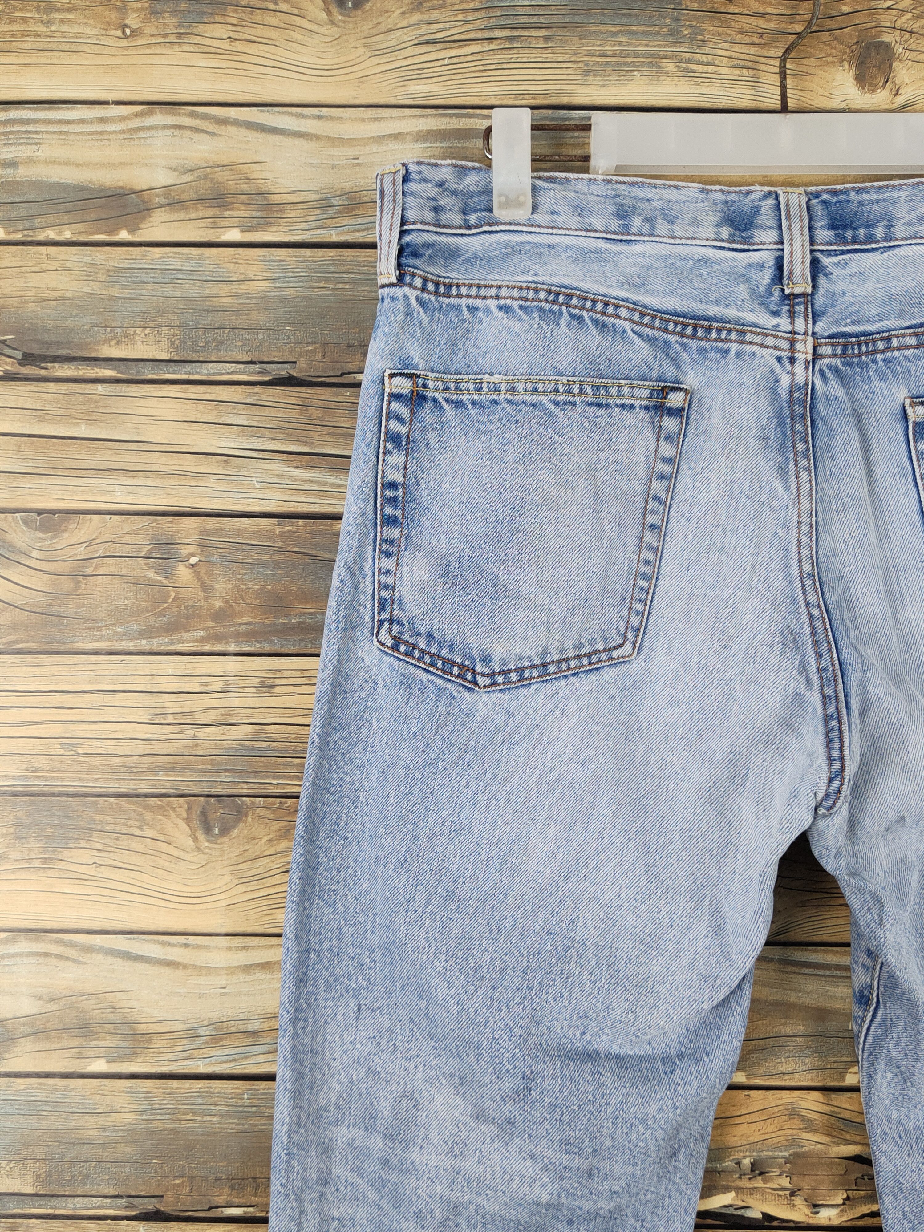 GU GU Light Blue Distressed Ripped denim Jeans #W1598 Size US 32 / EU 48 - 9 Thumbnail
