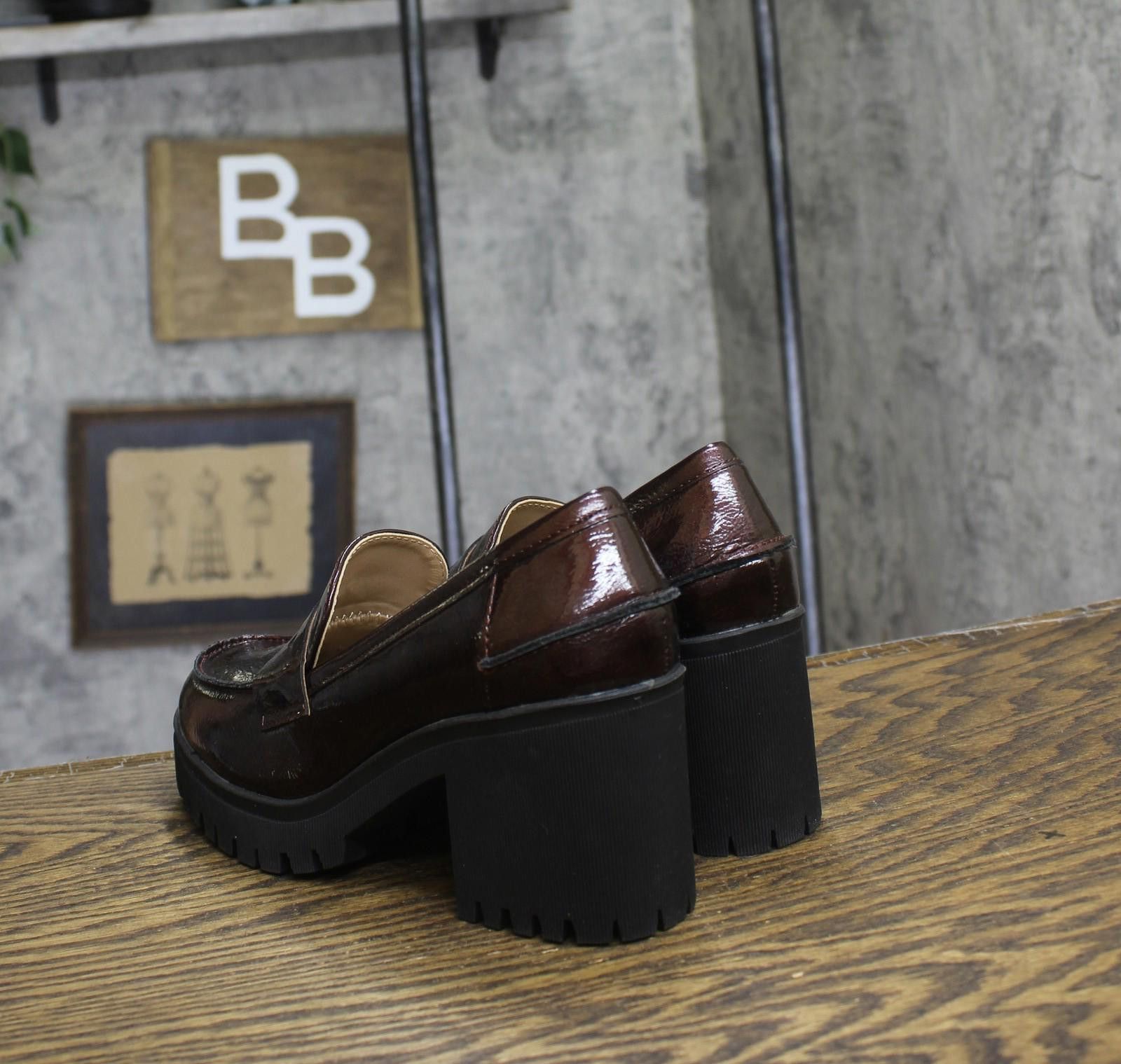 Other Sun + Stone Pumps 10019660600 Wine Patent Red Black 6.5m Size US 6.5 / IT 36.5 - 2 Thumbnail
