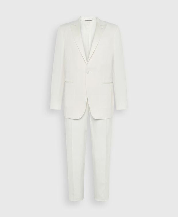 Canali Linen-blend suit Size 54R - 1 Thumbnail
