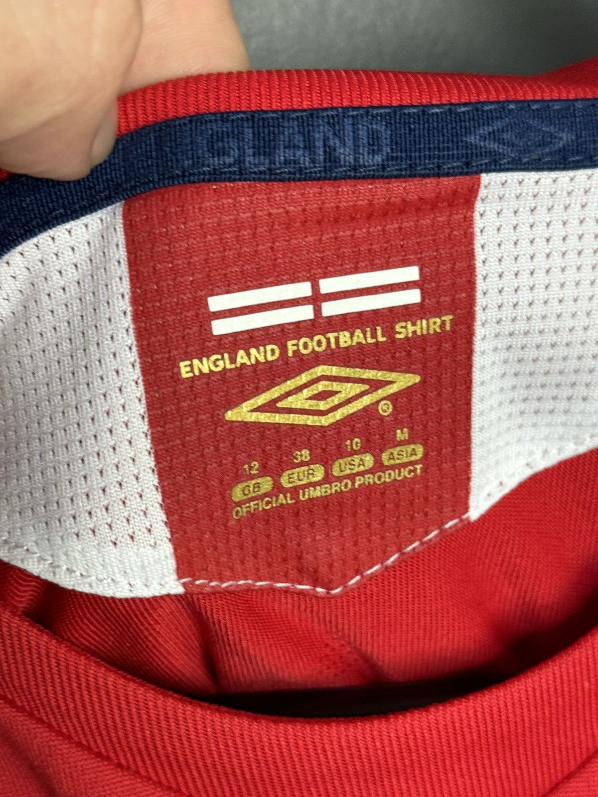 Umbro England National Team 06/08 Away Football Jersey T-Shirt Size M / US 6-8 / IT 42-44 - 9 Thumbnail