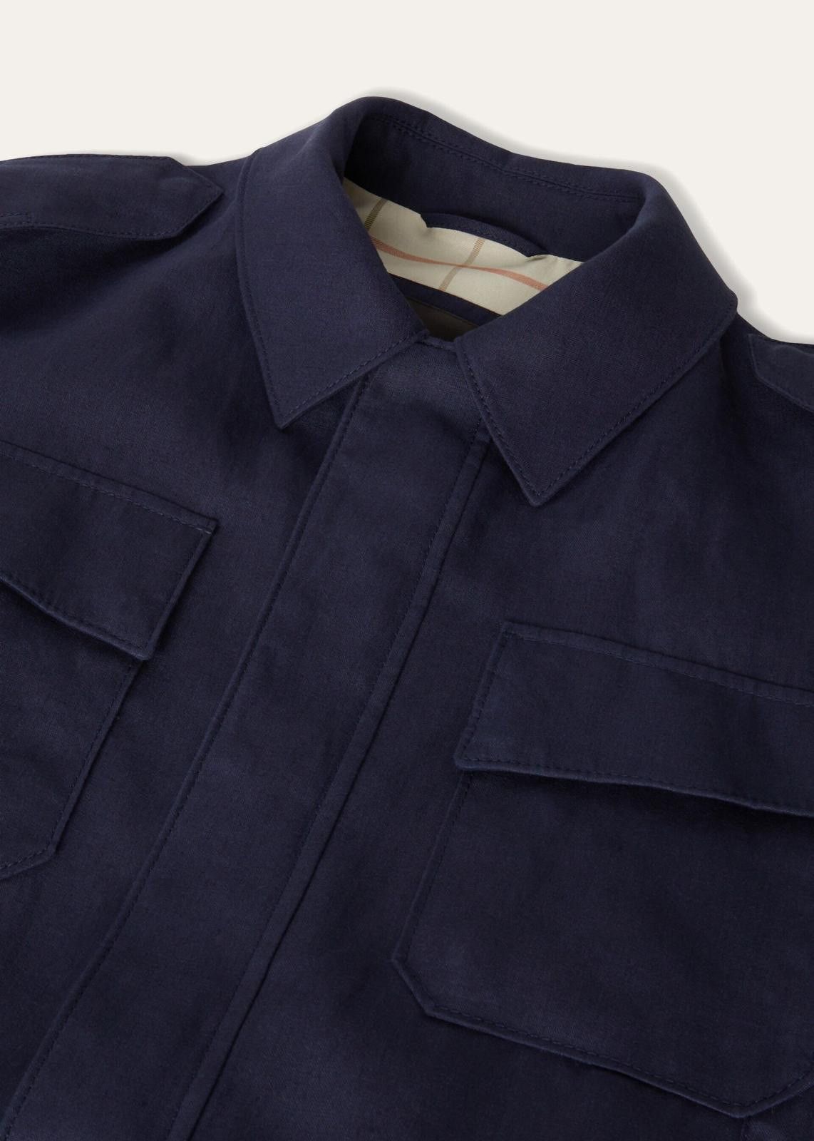 Loro Piana o1srvl11e1124 Nevado Bomber Jacket in Navy Blue Size US M / EU 48-50 / 2 - 3 Thumbnail