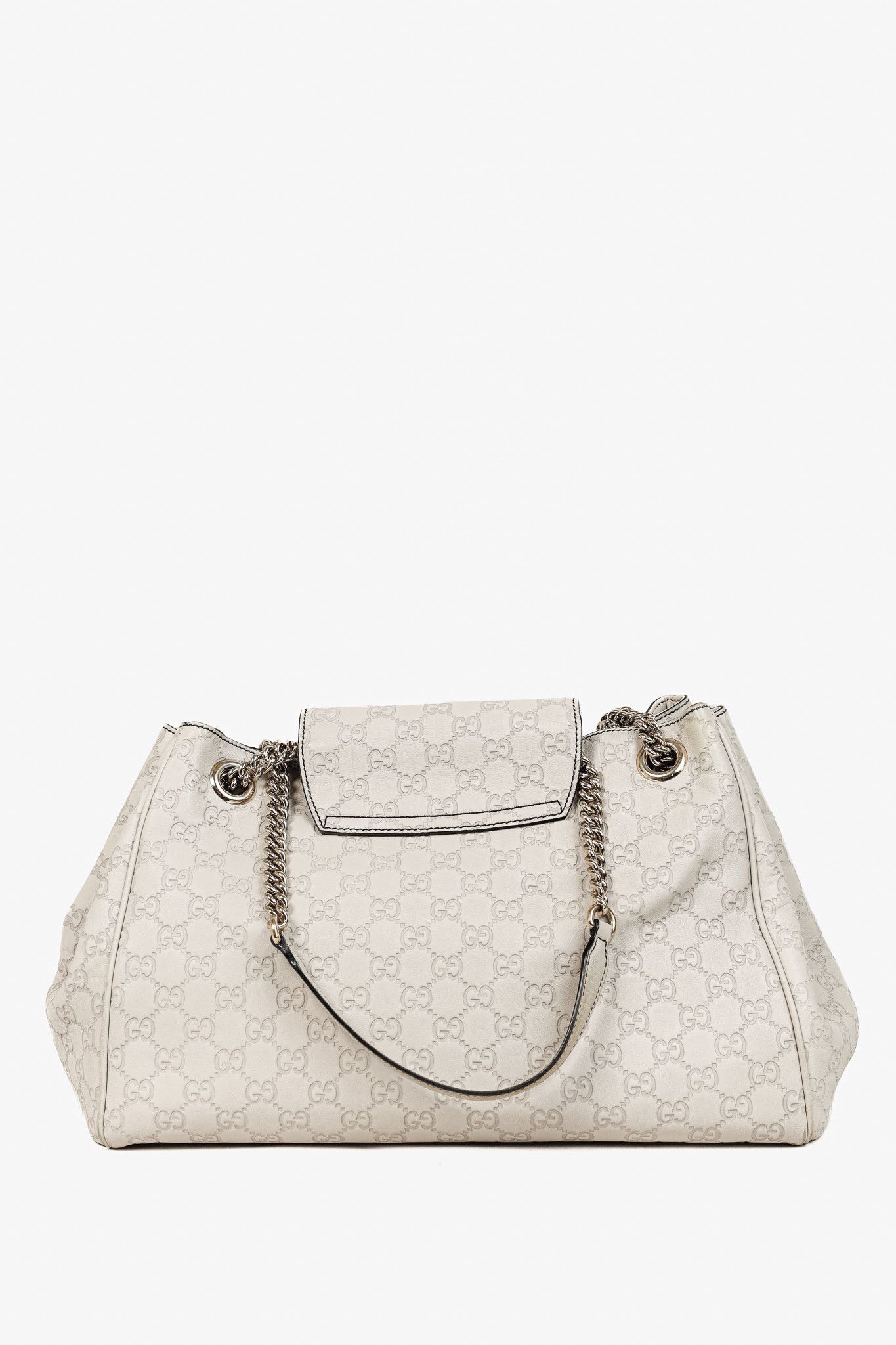 Gucci Gucci Medium Emily Off-White Guccissima Leather Shoulder Bag Size ONE SIZE - 4 Thumbnail