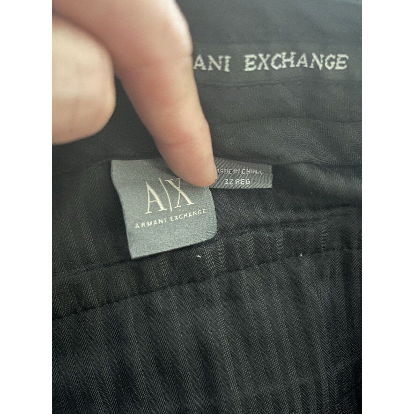 Armani Exchange Armani Exchange Men’s Pinstripe Suit - Size 32 REG Size 38S - 13 Thumbnail