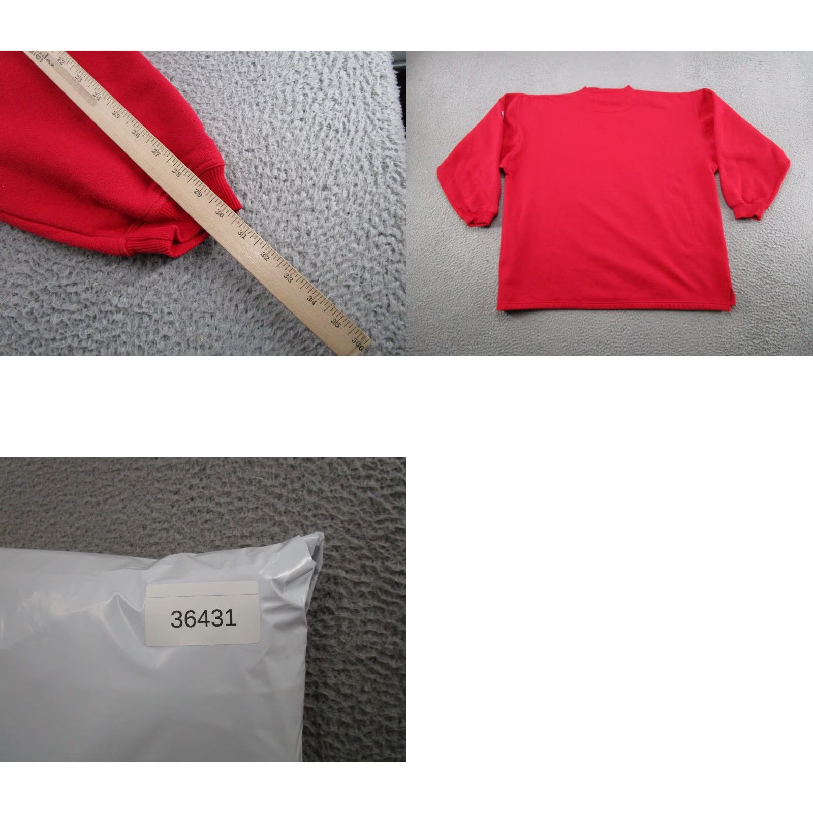 Vintage VTG Crable Sweatshirt Logos Wisconsin Badgers Embroidered Red Crew Neck Long Sleeve XL Men’s Pullover Sports 90s Vintage Hoodie All Seasons Size US XL / EU 56 / 4 - 8 Thumbnail