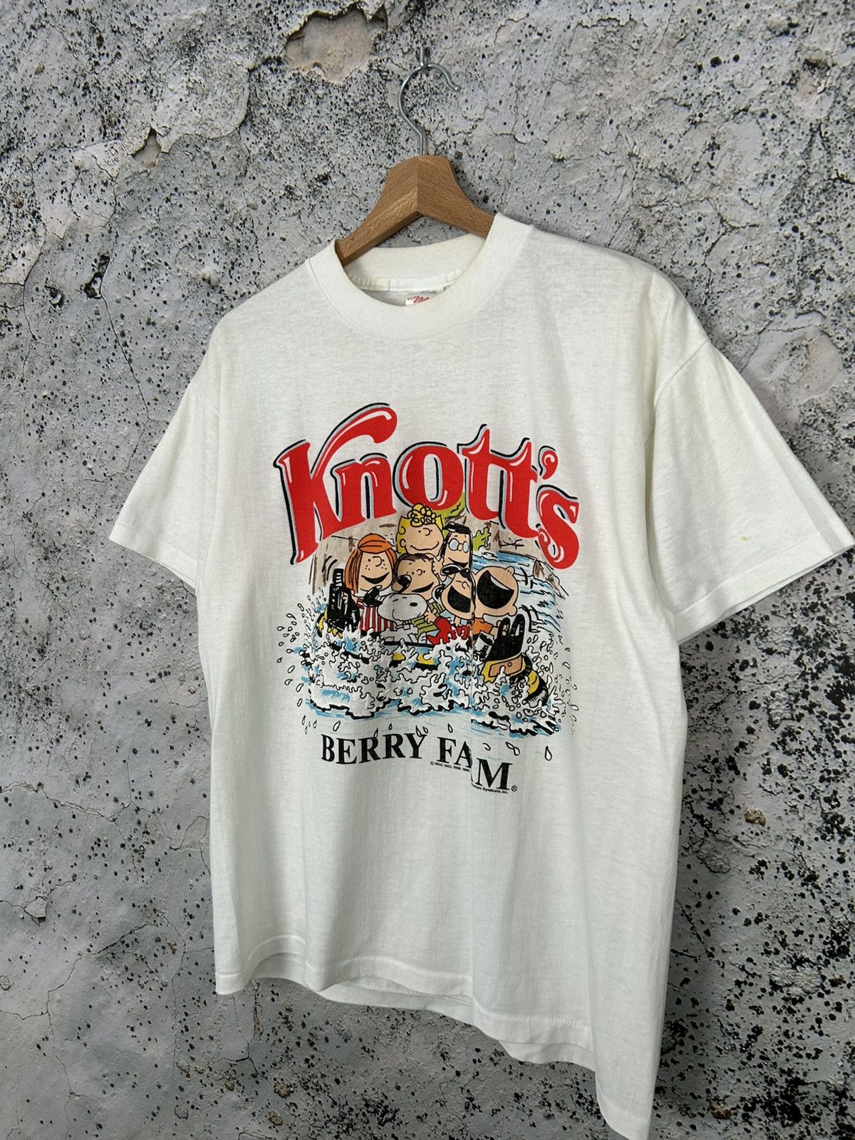 Peanuts Vintage 80s Peanuts Snoopy Knotts Graphic Movie Cartoon Tee Size US L / EU 52-54 / 3 - 2 Thumbnail