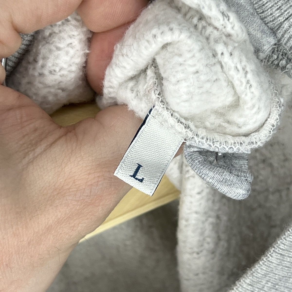 Moncler Moncler Sweatshirt Crewneck Classic Big Logo Wool Grey Size US L / EU 52-54 / 3 - 10 Thumbnail
