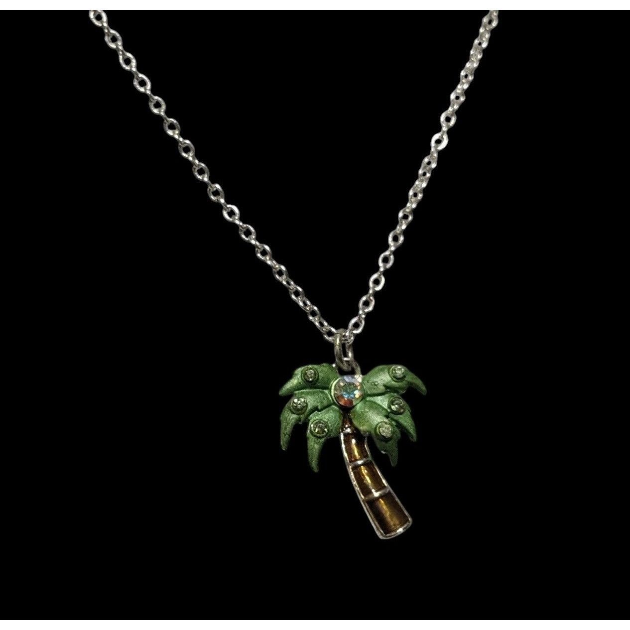 Other Vintage Avon Rhinestone Palm Tree Pendant Necklace Size ONE SIZE - 3 Thumbnail