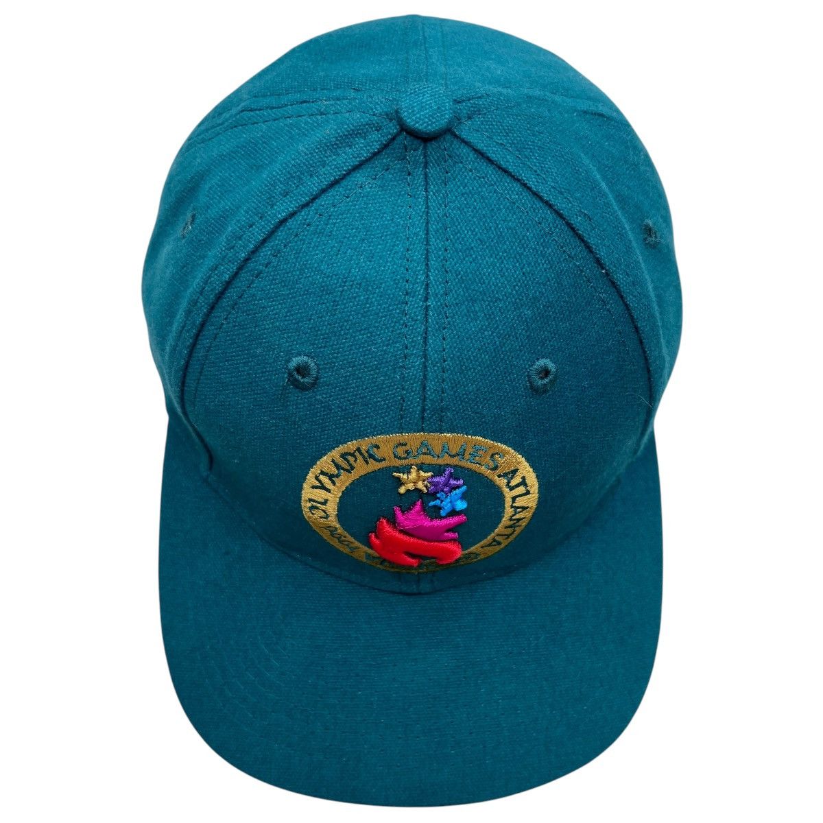 The Game × USA Olympics × Vintage Vtg 1996 Atlanta USA Olympics Torch The Game Snapback Hat Size ONE SIZE - 6 Thumbnail
