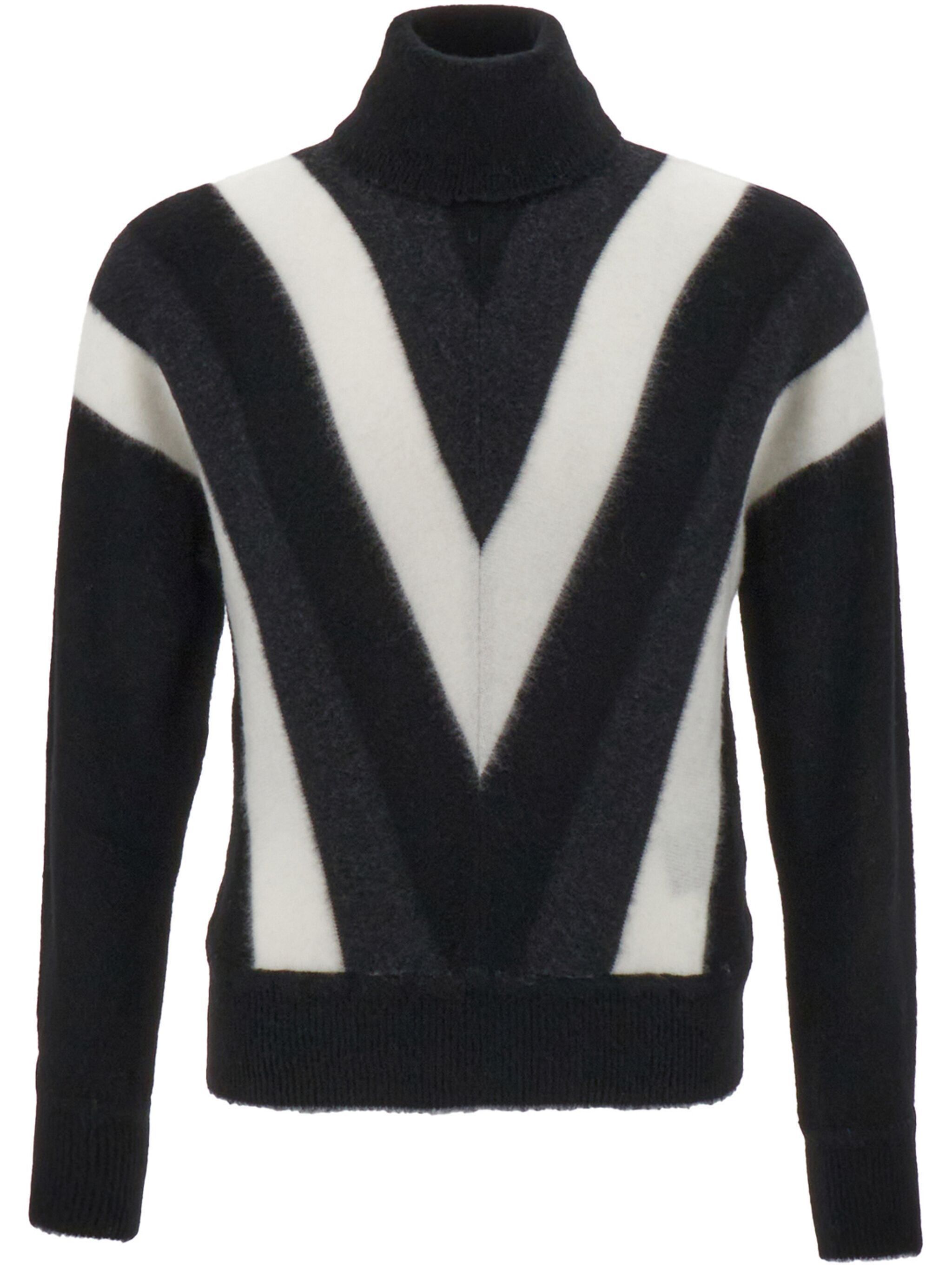 Saint Laurent Paris o1bcso1str1124 Sweater in Black & White Size US M / EU 48-50 / 2 - 1 Thumbnail