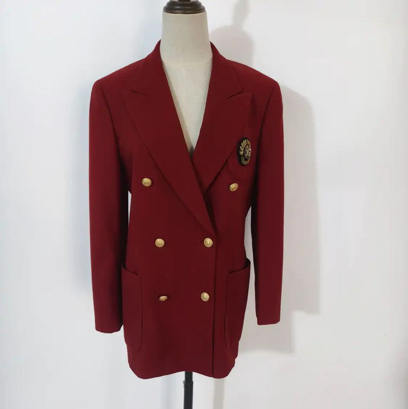 Burberry Burberry Red Wool Women's Long Sleeve Cardigan Size M / US 6-8 / IT 42-44 - 1 Thumbnail