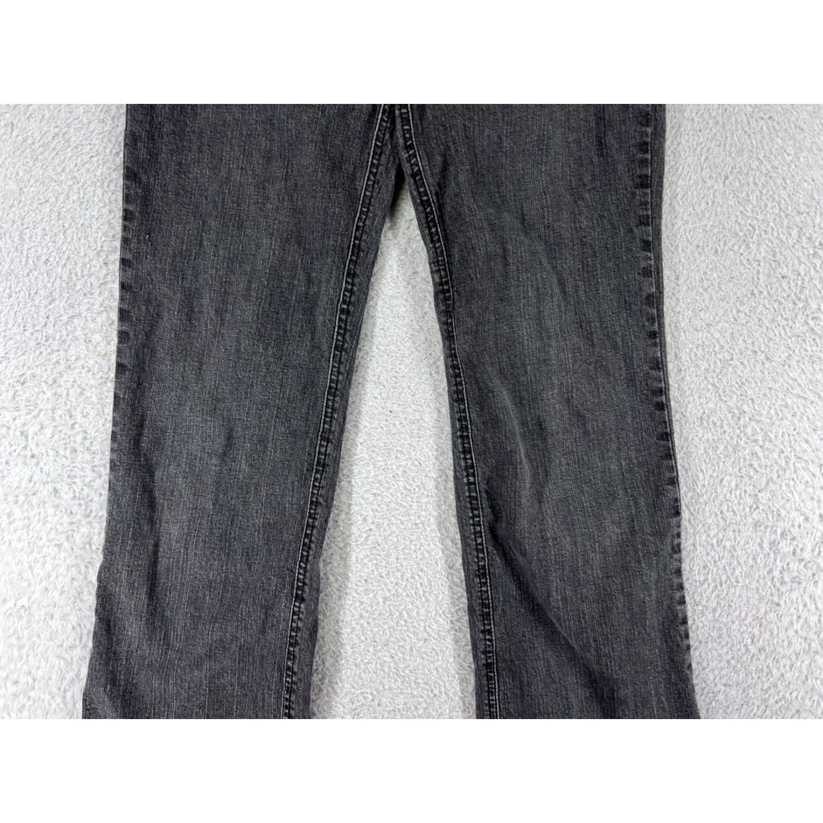 Vintage Ezekiel Womens Black Denim Jeans Bootcut 9 Slim Stretch Low Rise 5-Pocket Design Cotton Blend Size 30" / US 8 / IT 44 - 6 Thumbnail
