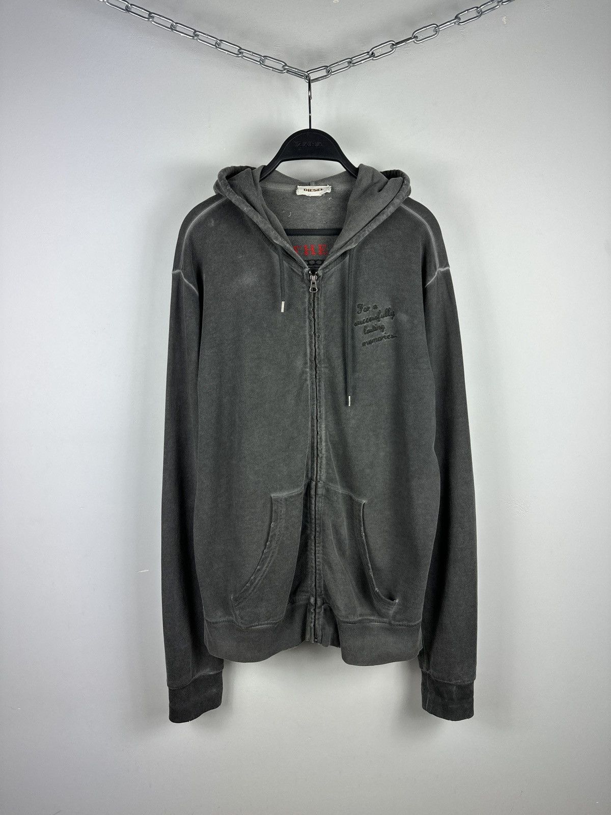 Diesel Vintage Y2K Diesel Zip Hoodie | Grailed