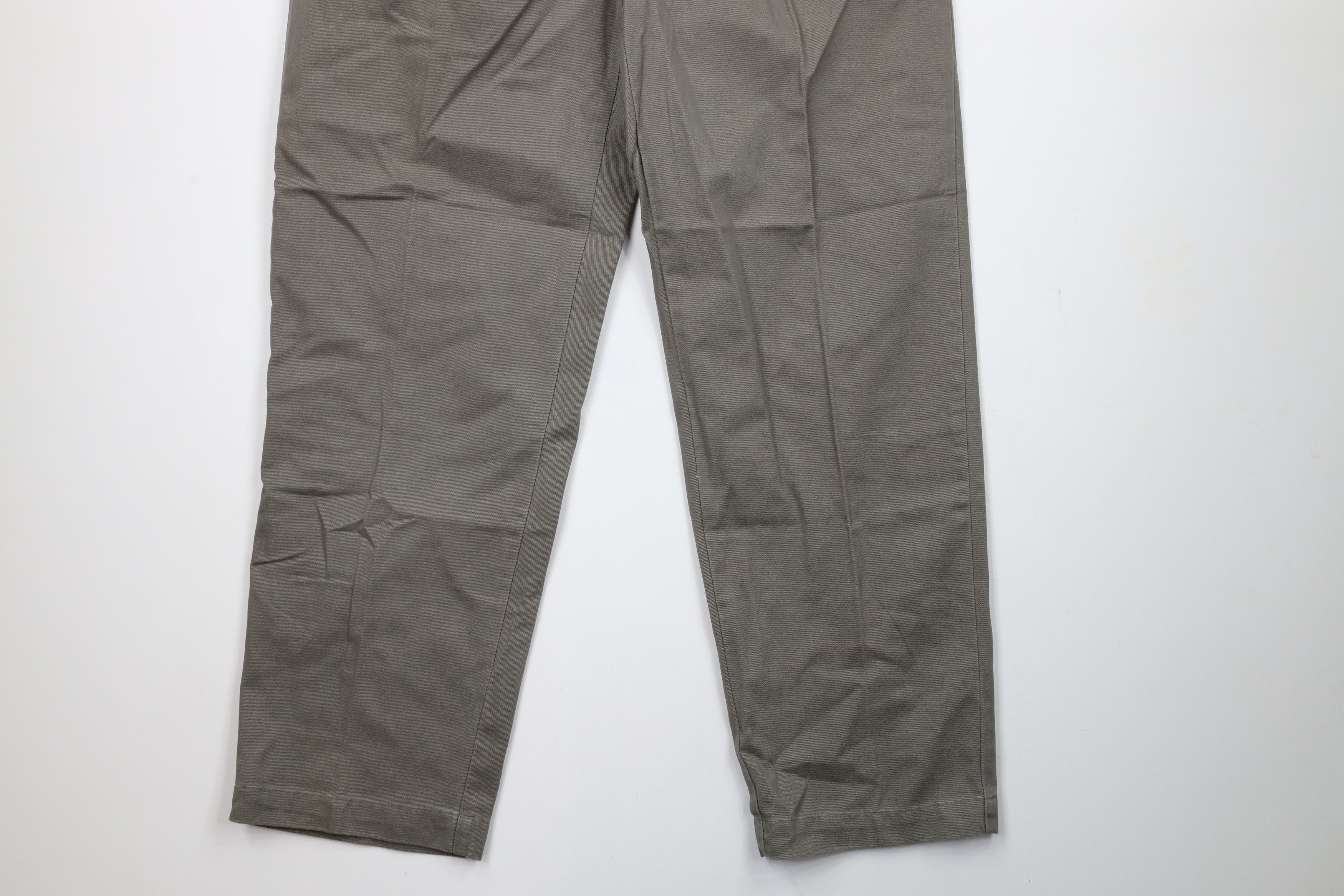 Ralph Lauren × Vintage Vintage 90s Ralph Lauren Wide Leg Chino Pants Gray Green Size US 34 / EU 50 - 4 Thumbnail