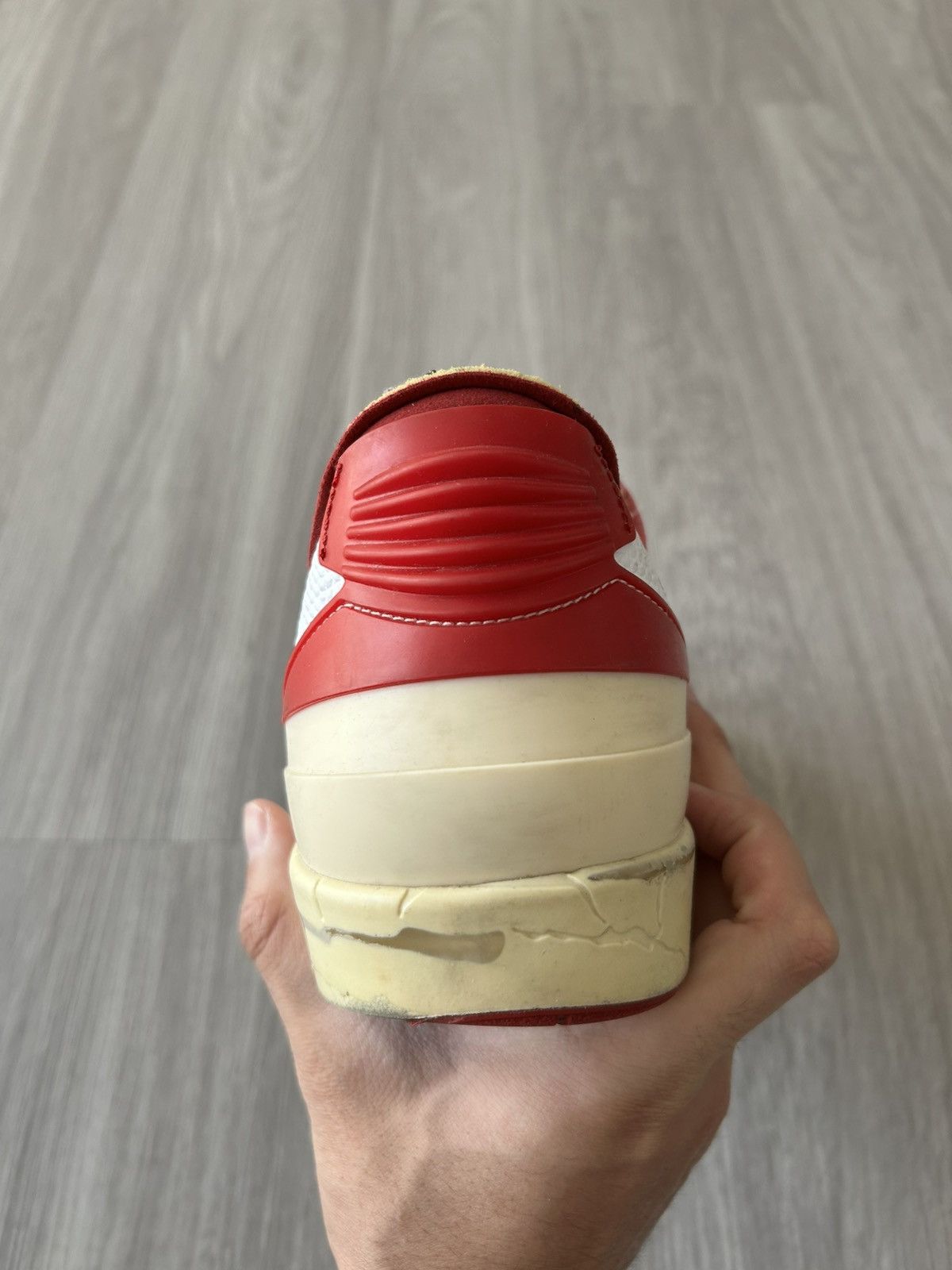 Jordan Brand × Off-White Off-White X Air Jordan Retro 2 Low White Varsity Red Size 11 Size US 11 / EU 44 - 15 Thumbnail