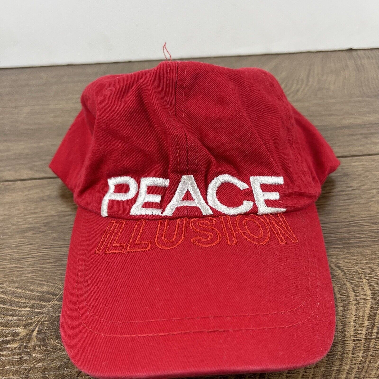 Other Peace Illusion Hat Red Adjustable Hat Red Adult Size Hat Size ONE SIZE - 5 Thumbnail