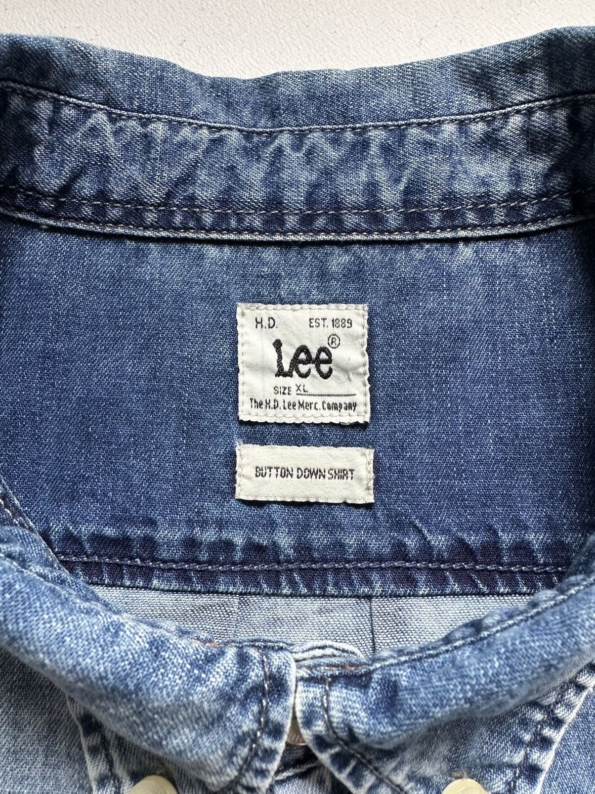Lee Vintage Y2k Lee Denim Shirt Western Size US XL / EU 56 / 4 - 9 Thumbnail