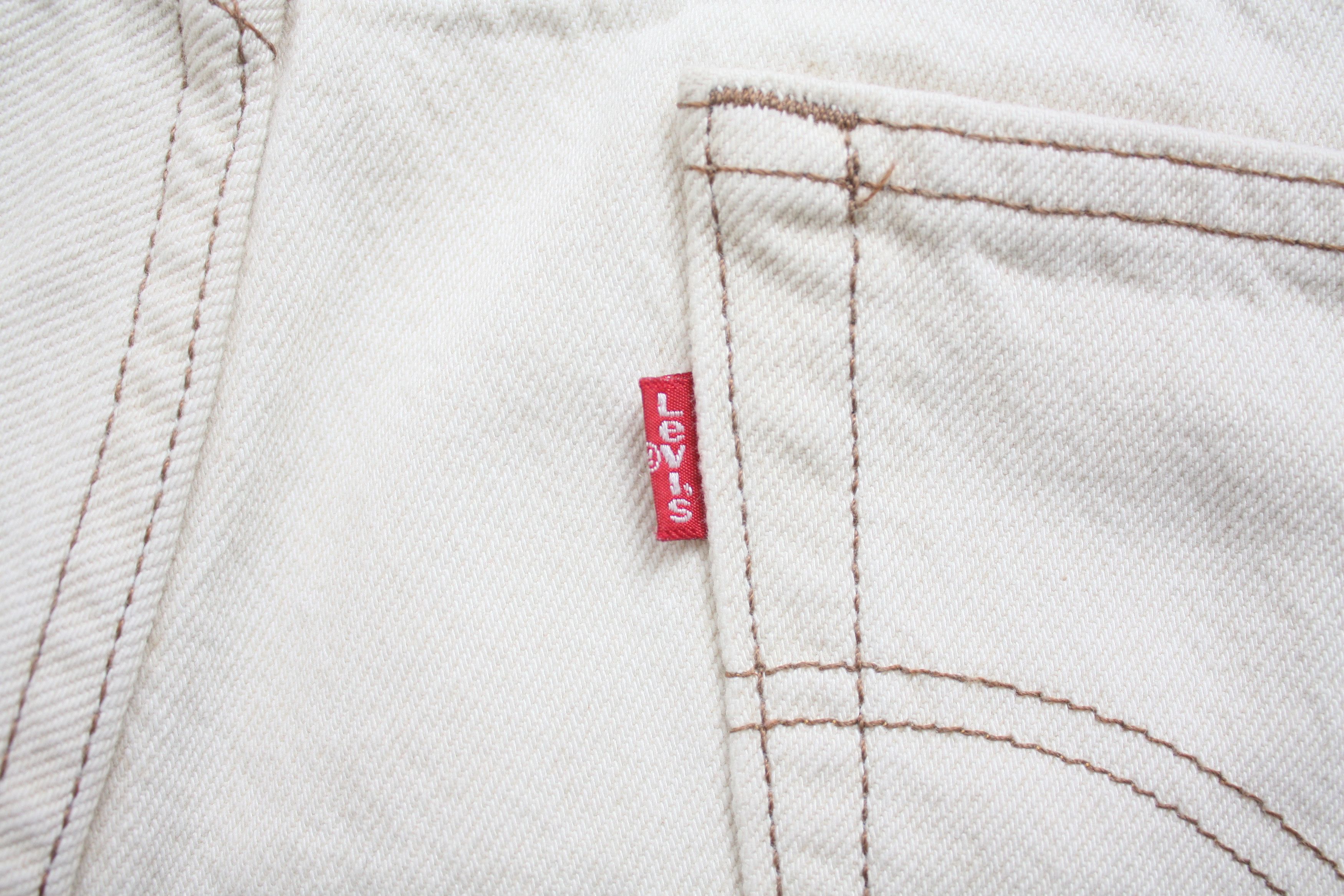 Levi's Vintage Clothing Levi's 501 Vintage Cream Denim Jeans W36L30 Made In USA Size US 36 / EU 52 - 5 Thumbnail