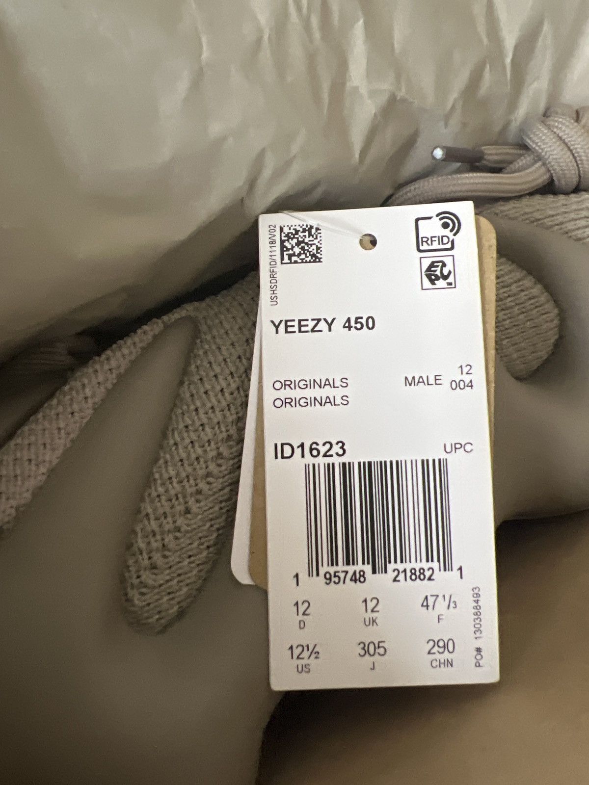 Adidas × Kanye West adidas Yeezy 450 Stone Flax Size US 12.5 / EU 45-46 - 8 Thumbnail