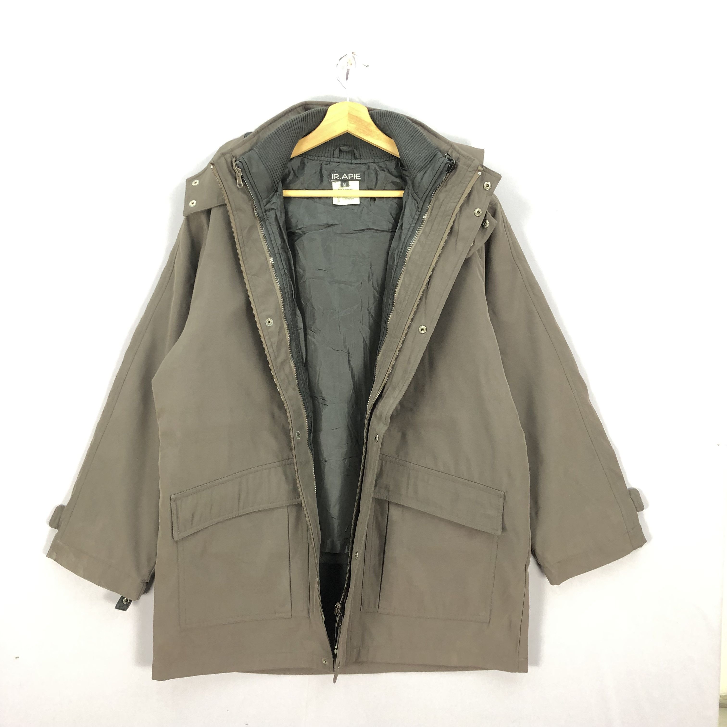 Japanese Brand Vintage IR Apie Windbreaker Hoodie Puffer Jackets Size US XL / EU 56 / 4 - 9 Thumbnail
