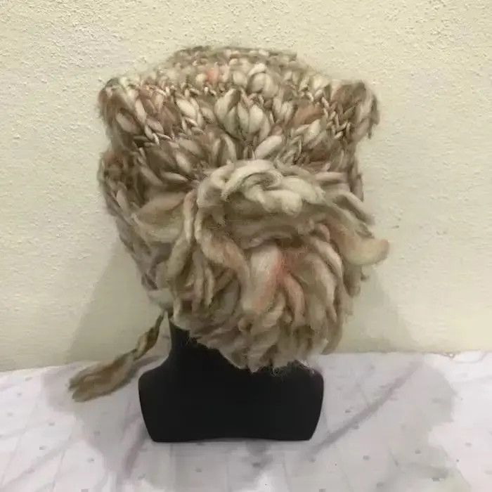 CA4LA Japanese Brand Ca4la Knit Bobble Beanie Hat Size ONE SIZE - 4 Thumbnail