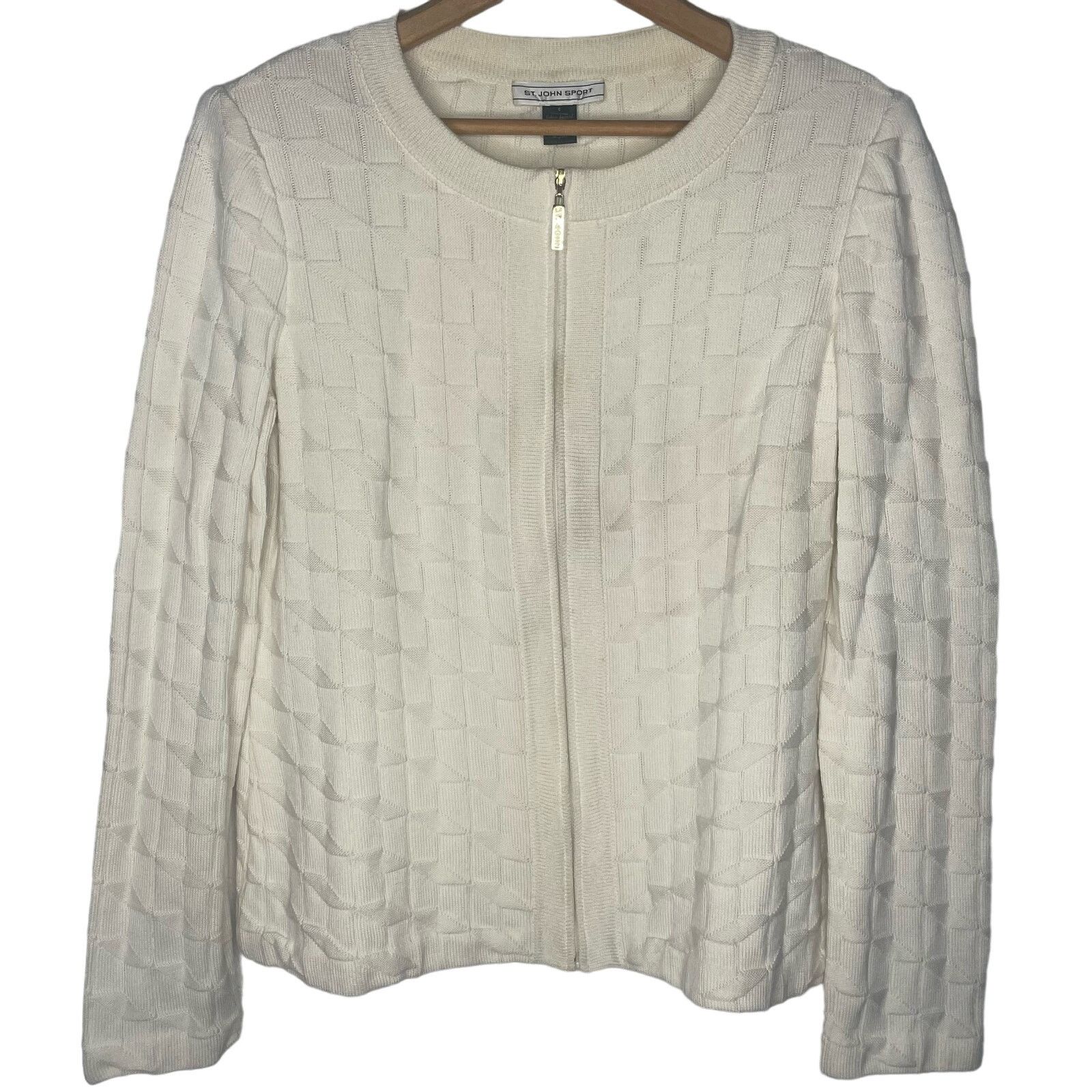 St. John St. John Full Zip Sweater Size M / US 6-8 / IT 42-44 - 1 Thumbnail