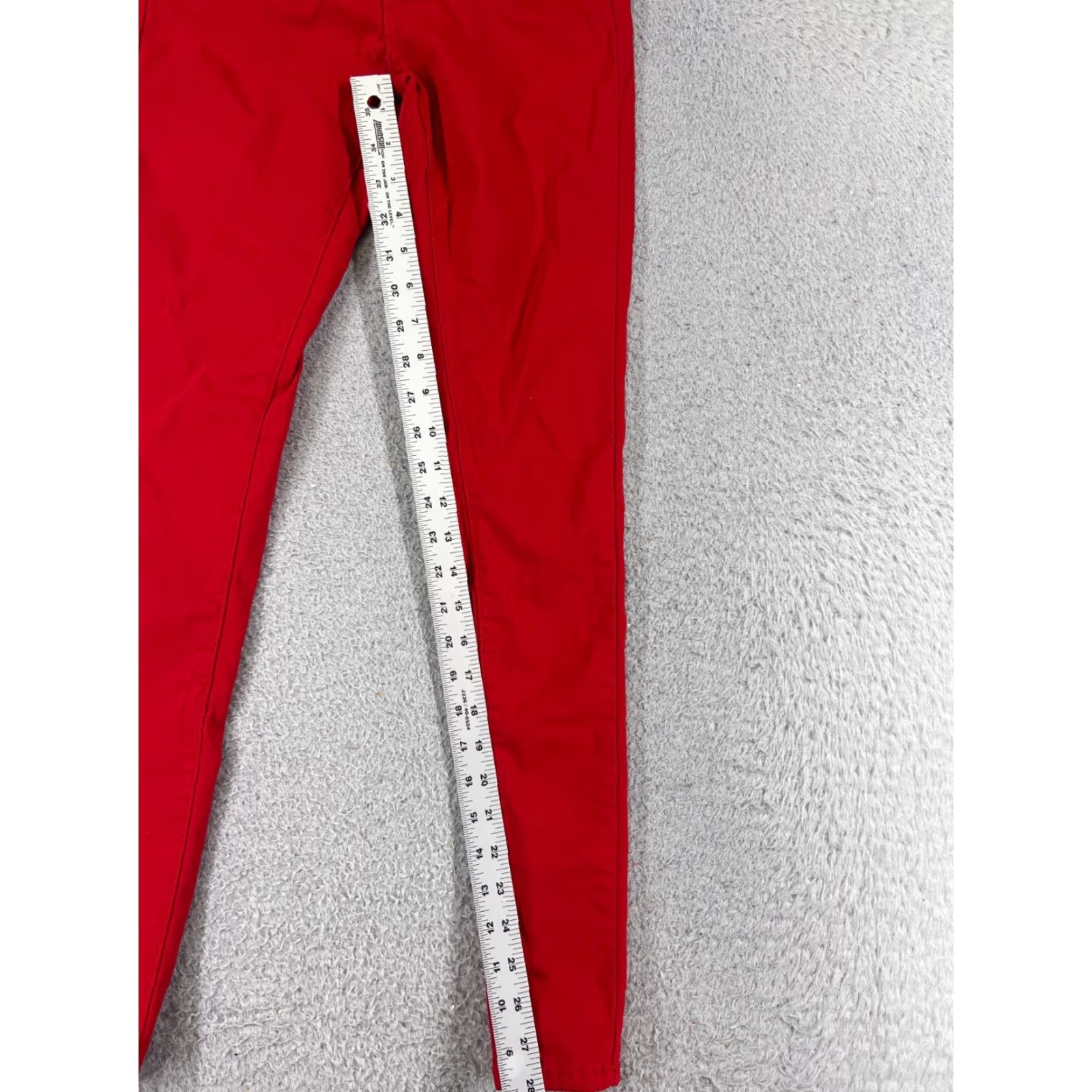 Vintage Lover Brand Jeans Womens Small Red Skinny Cotton Blend Stretch Mid Rise 20x28 5-Pocket Design Size 28" / US 6 / IT 42 - 7 Thumbnail