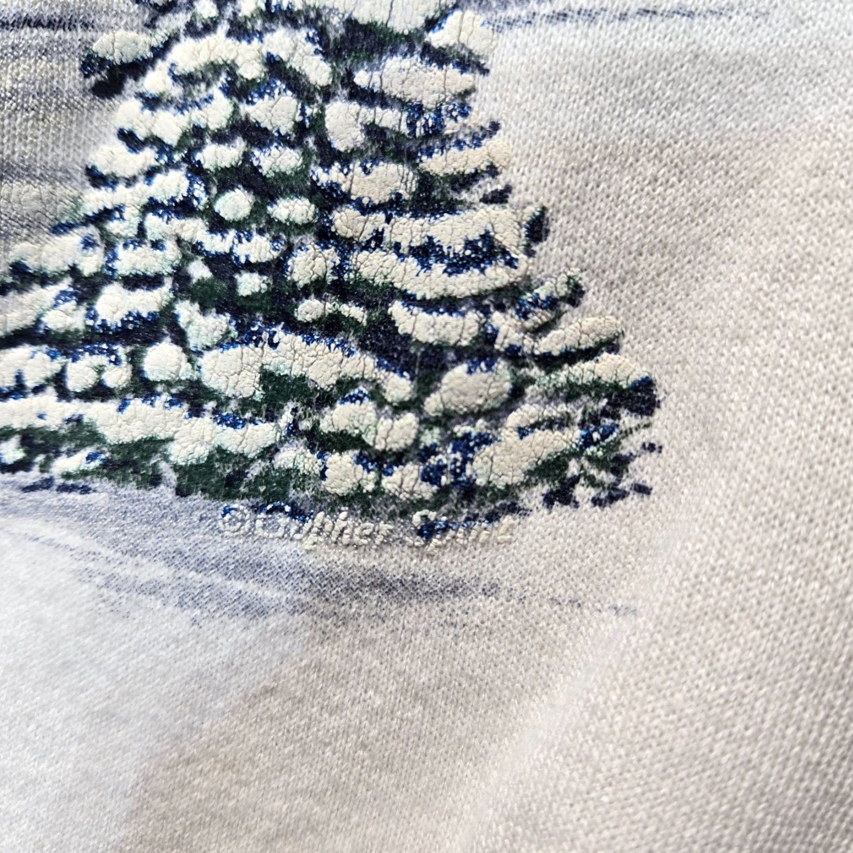Vintage Gopher Sport Sweater Women XL White Holiday Animals Graphic Print Oversized All Seasons Full Zip Pullover Long Sleeve Collared Casual Holiday Women XL Size XL / US 12-14 / IT 48-50 - 3 Thumbnail