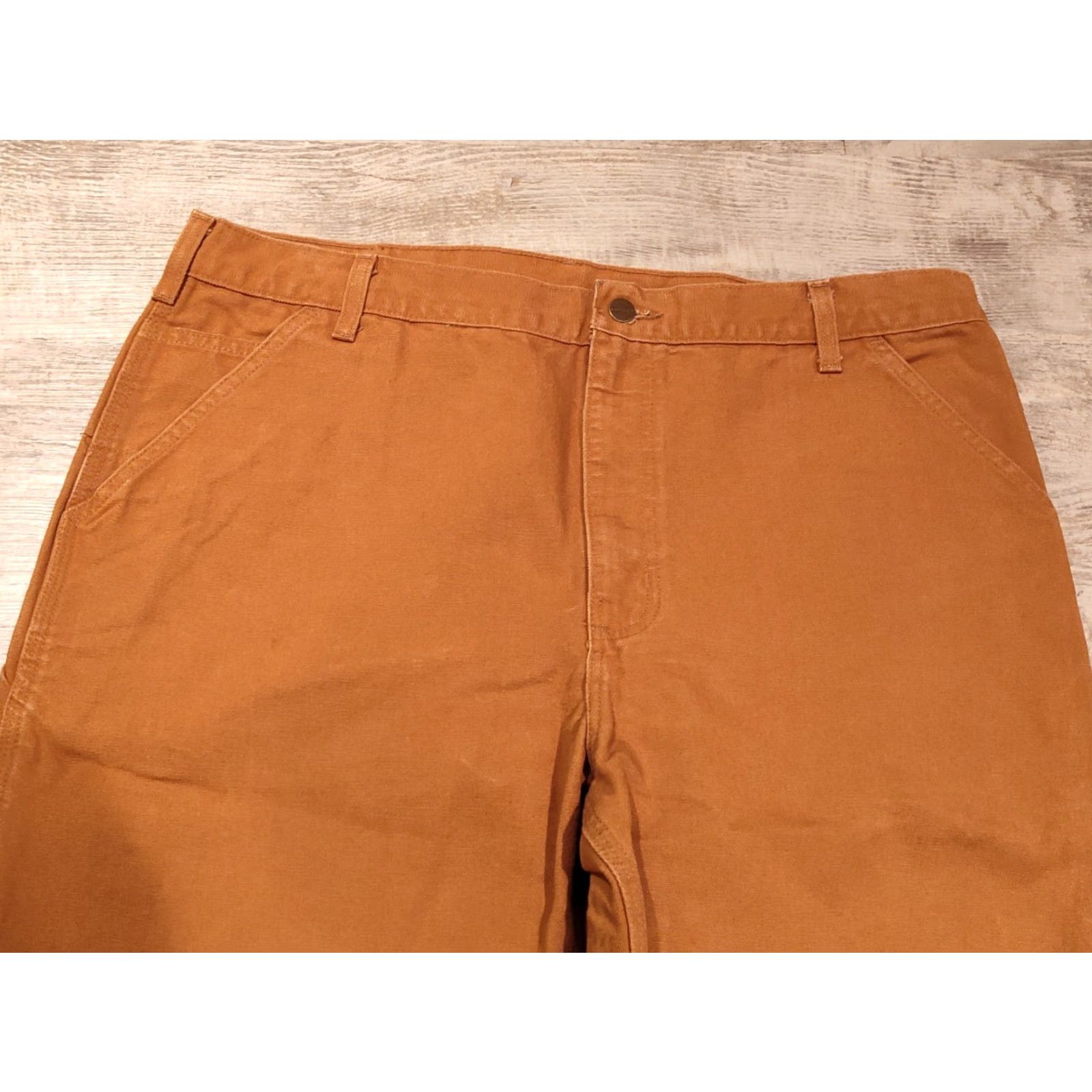 Carhartt Carhartt Regular Fit Duck Work Pants 38 x 32 Brown Carpenter Style Mens Size US 38 / EU 54 - 5 Thumbnail