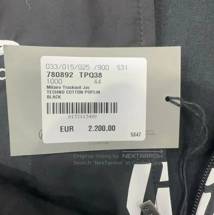 Balenciaga Balenciaga Black Printed Zip Collar Long Sleeve Jacket. Size US L / EU 52-54 / 3 - 6 Thumbnail