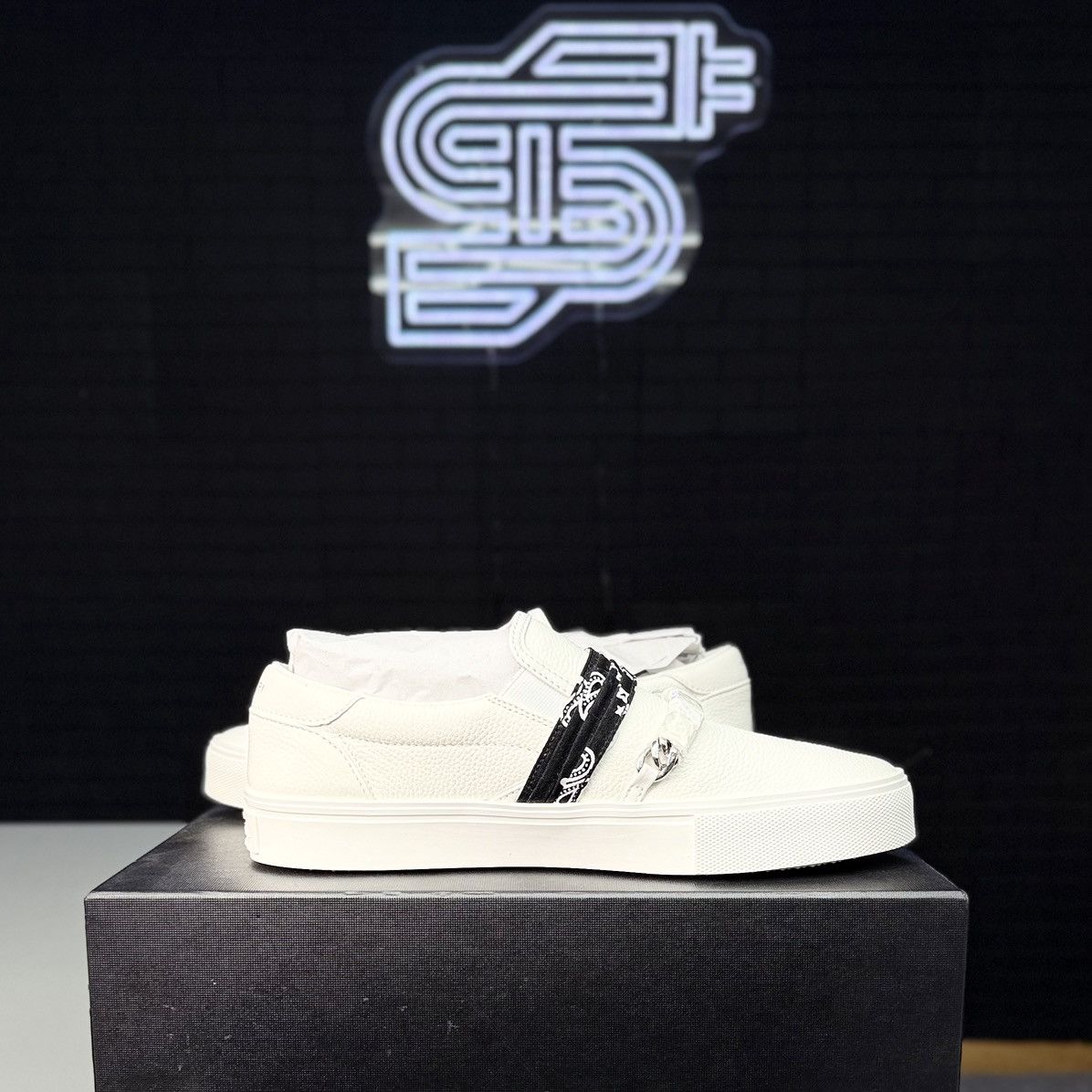 Amiri Amiri Bandana Chain Slip-On Sneaker Size US 8 / EU 41 - 4 Thumbnail
