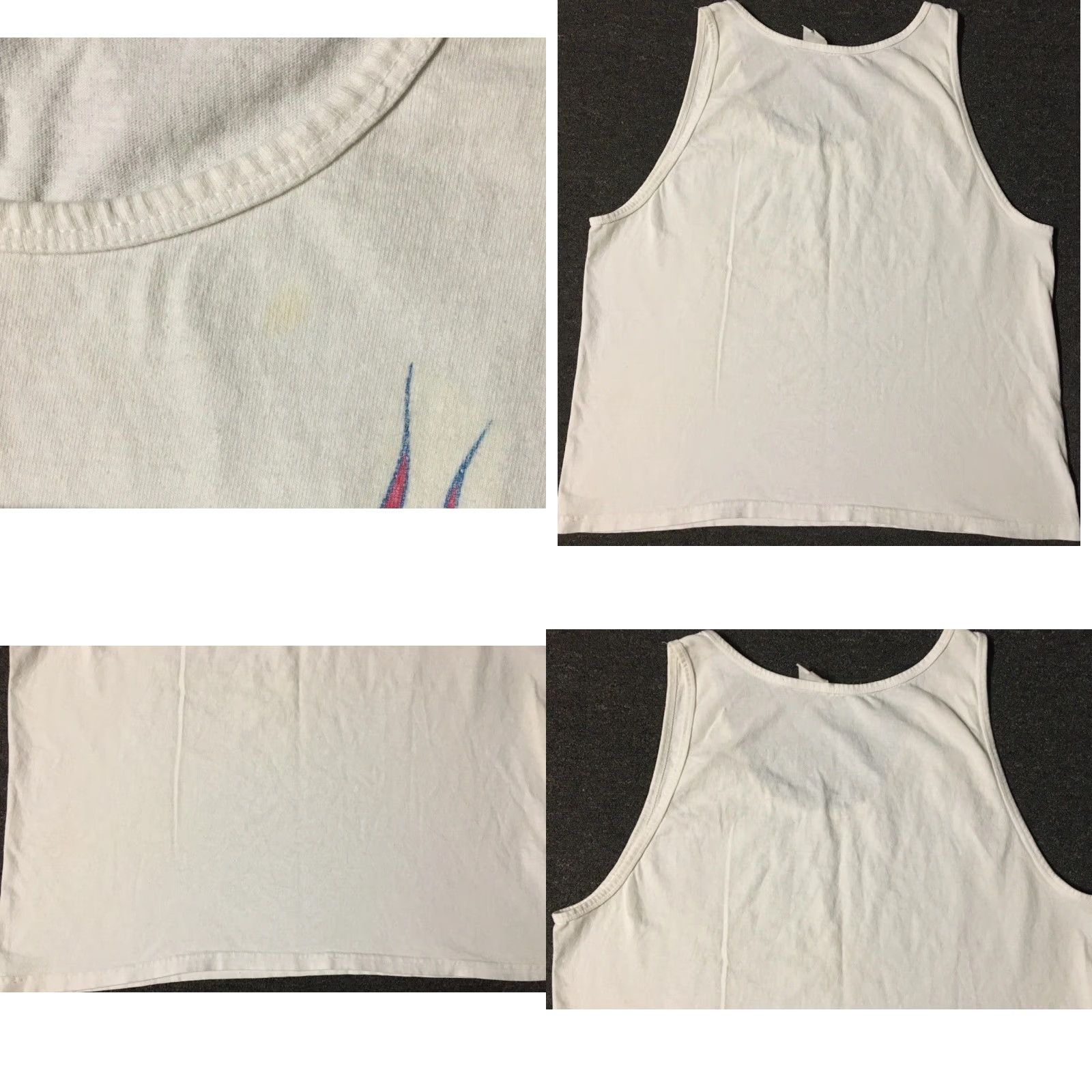 Harley Davidson Vtg 90s Harley-Davidson Tank Top Boxy Fit L XL White Graphic Tee Biker Grunge USA Vintage 90s Harley Davidson Skull Fans Mens Size US L / EU 52-54 / 3 - 8 Thumbnail