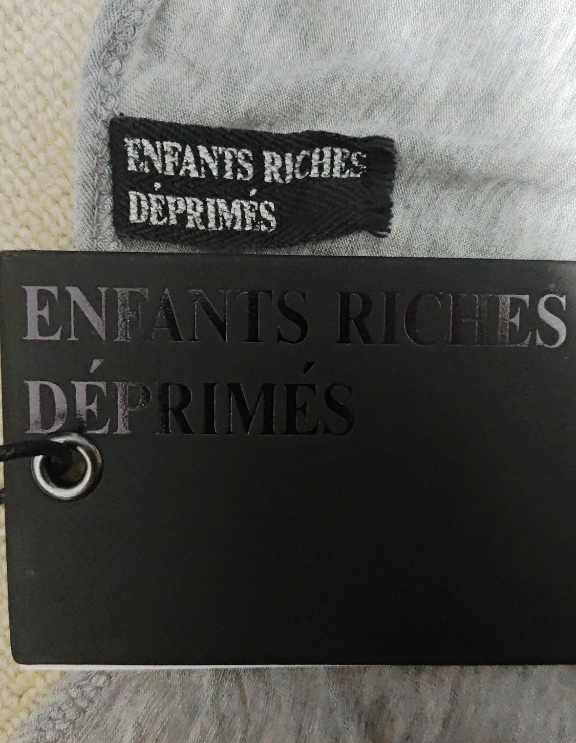 Enfants Riches Deprimes Paper thin logo long sleeve grey Size US XL / EU 56 / 4 - 3 Thumbnail