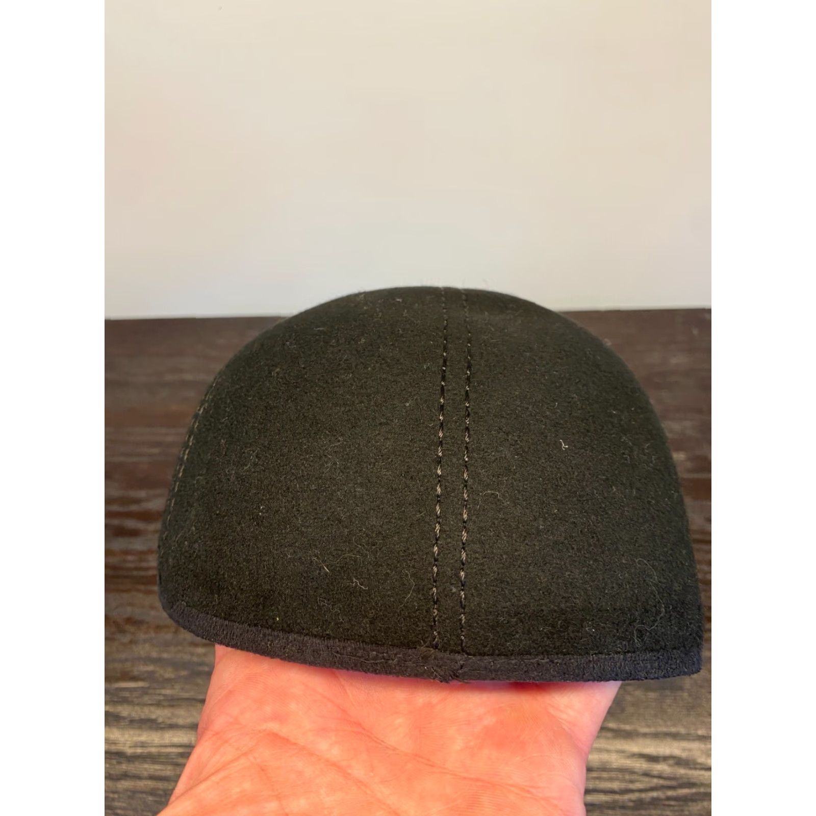 Vintage Clench Baseball Cap Mens S Black Wool Solid City Classic Hip Hop Retro Size US 29 - 5 Thumbnail