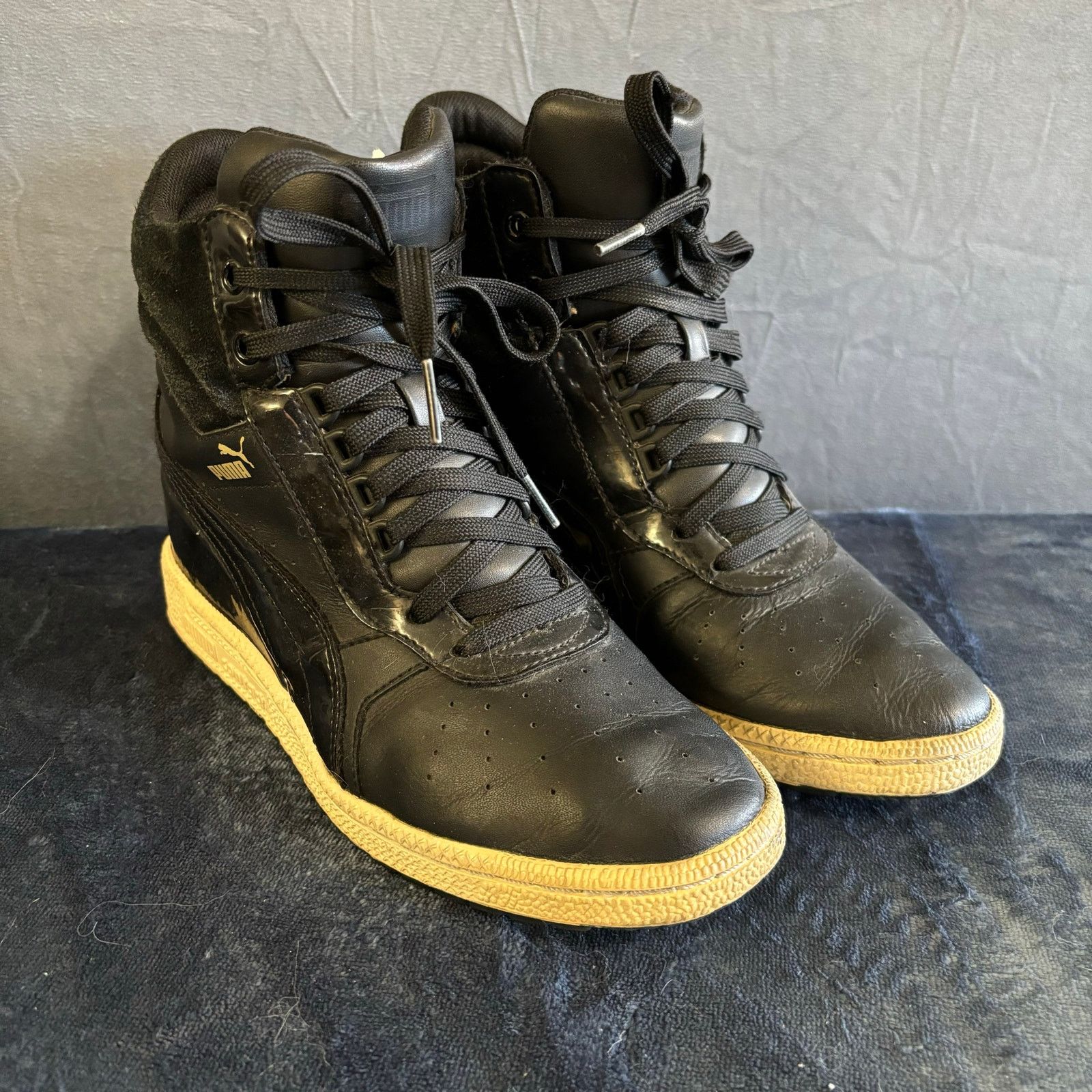 Puma Puma Contact High Top Sneaker Casual Shoes Comfort 80s Style Size US 7.5 / IT 37.5 - 1 Thumbnail