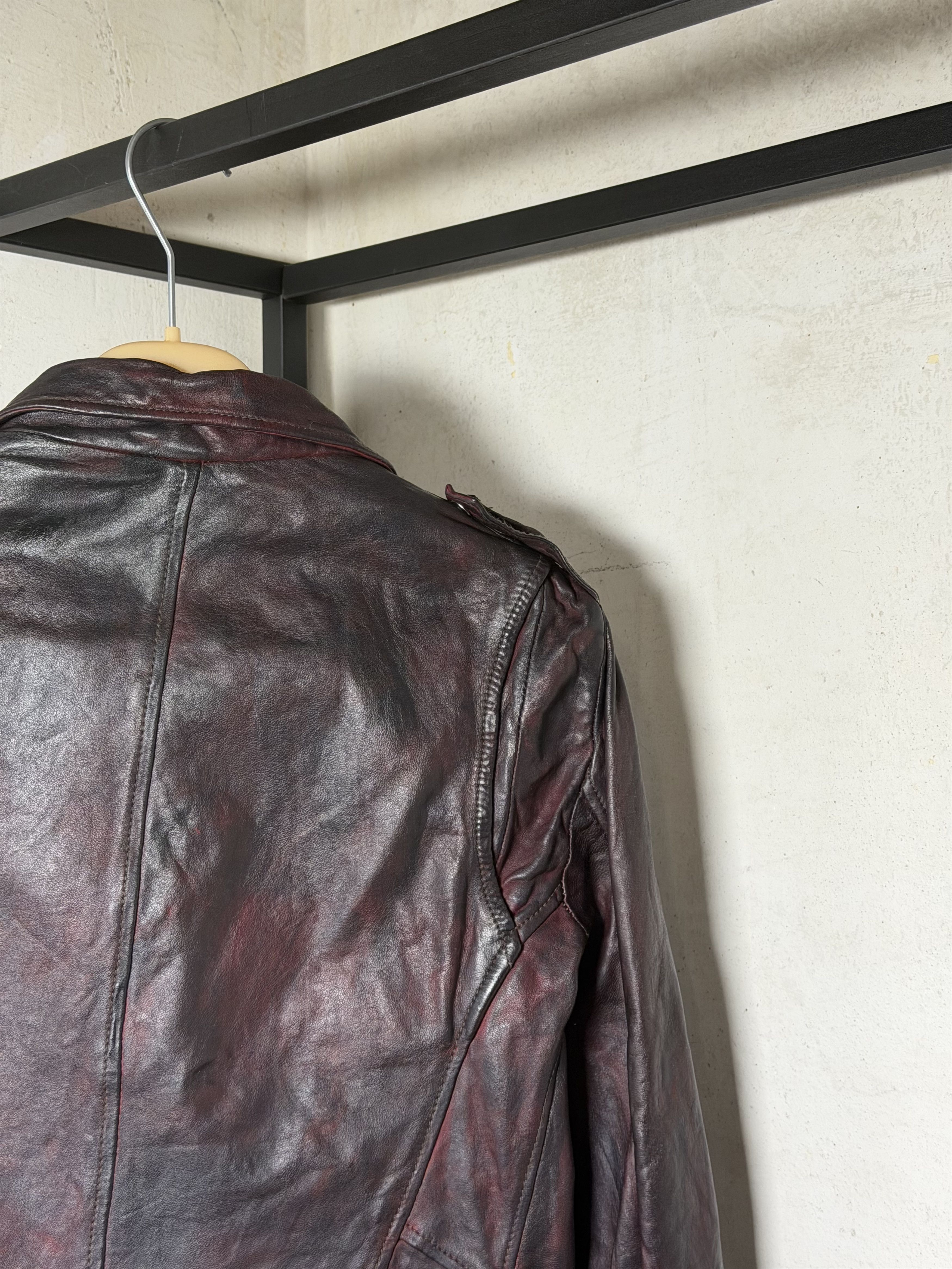 Giorgio Brato Giorgio Brato Sheep Skin Leather Biker Jacket Size M / US 6-8 / IT 42-44 - 8 Thumbnail
