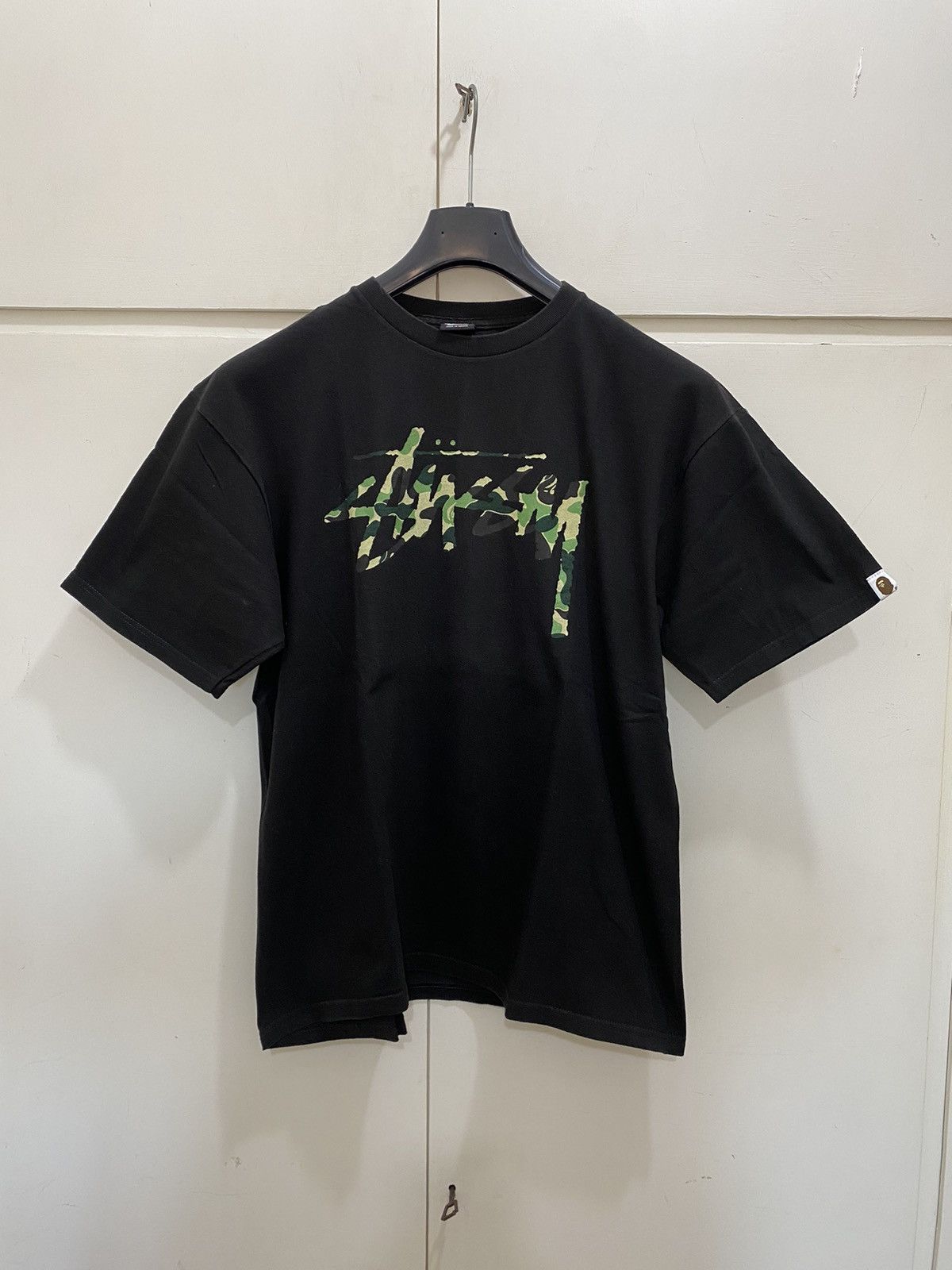 Stussy Stüssy x Bape 30th Anniversary T-shirt, size L, black used Size US L / EU 52-54 / 3 - 1 Thumbnail