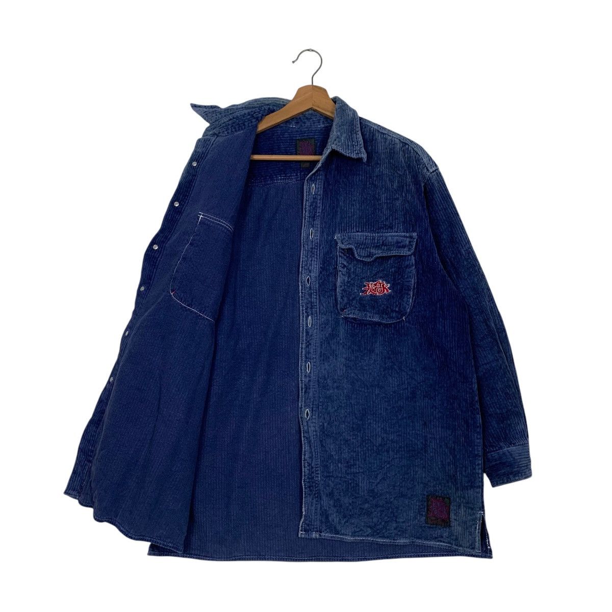 Vintage 90's POWER TRICK Skater Corduroy Flannel Jacket #2713-C122 Size US M / EU 48-50 / 2 - 9 Thumbnail