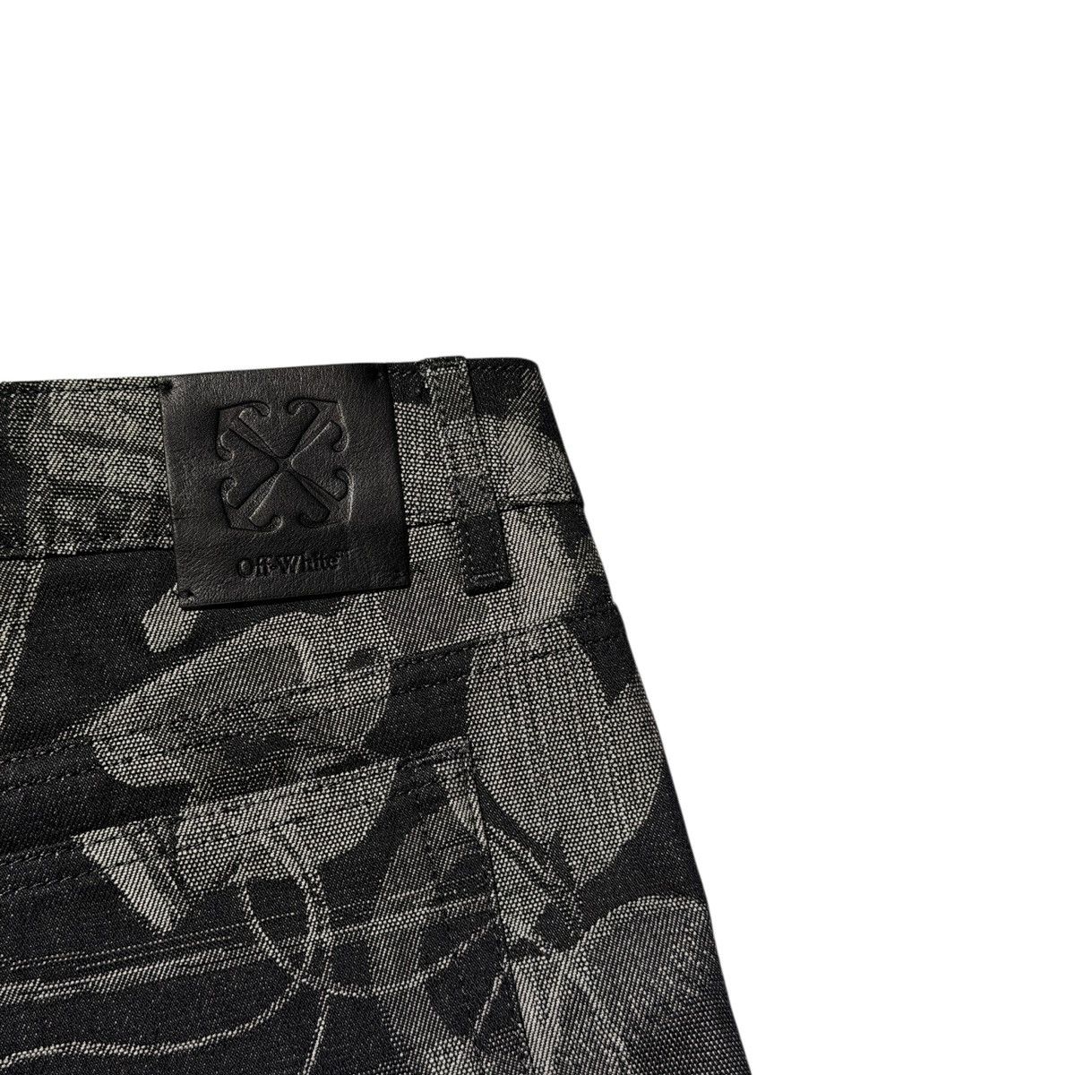 Off-White $770 Xray jacquard denim jorts Size US 38 / EU 54 - 3 Thumbnail