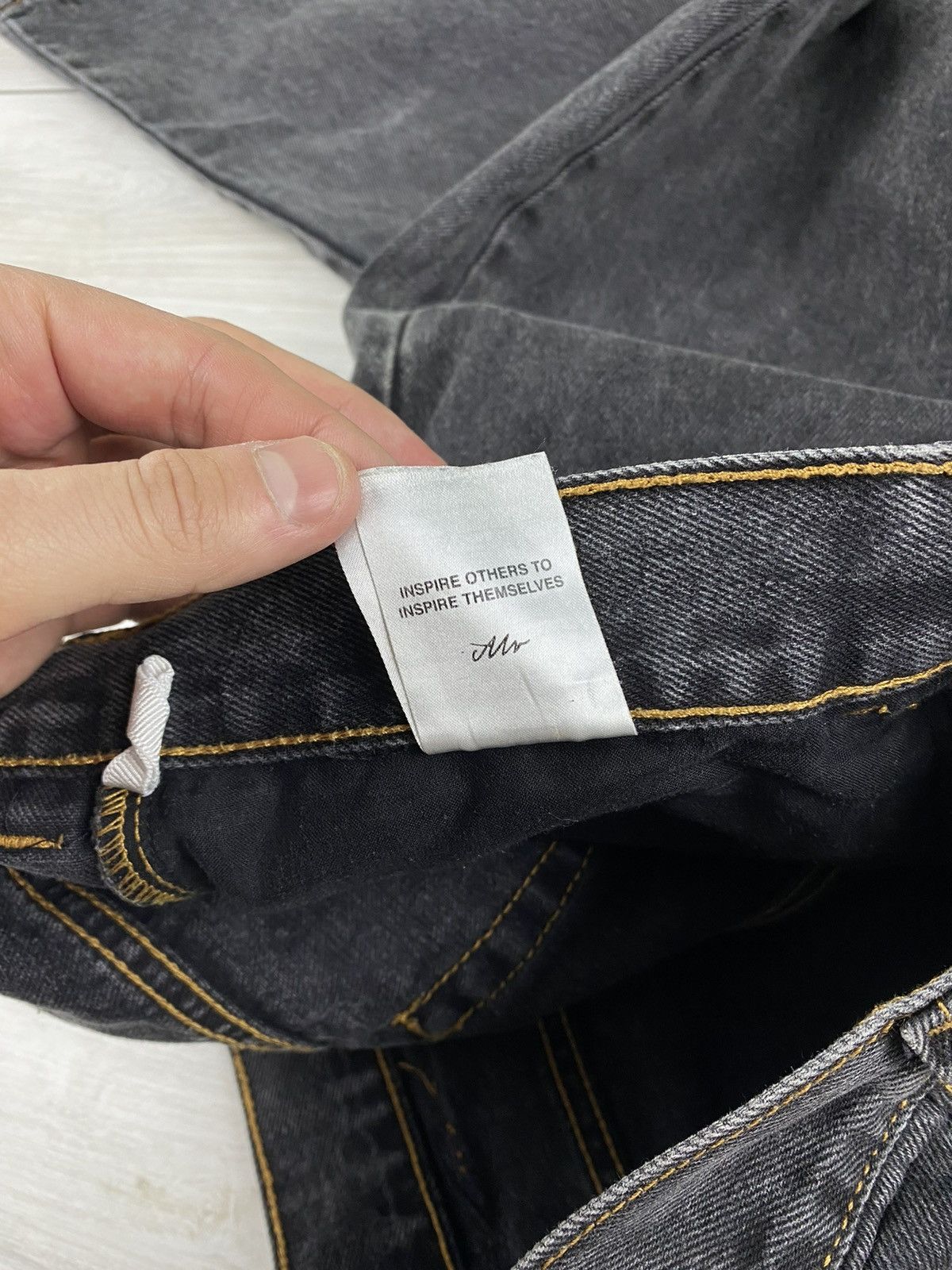 Polar Skate Co. Polar Skate Co '92 Denim Faded Black Gray Denim Jeans Skater Size US 30 / EU 46 - 17 Thumbnail